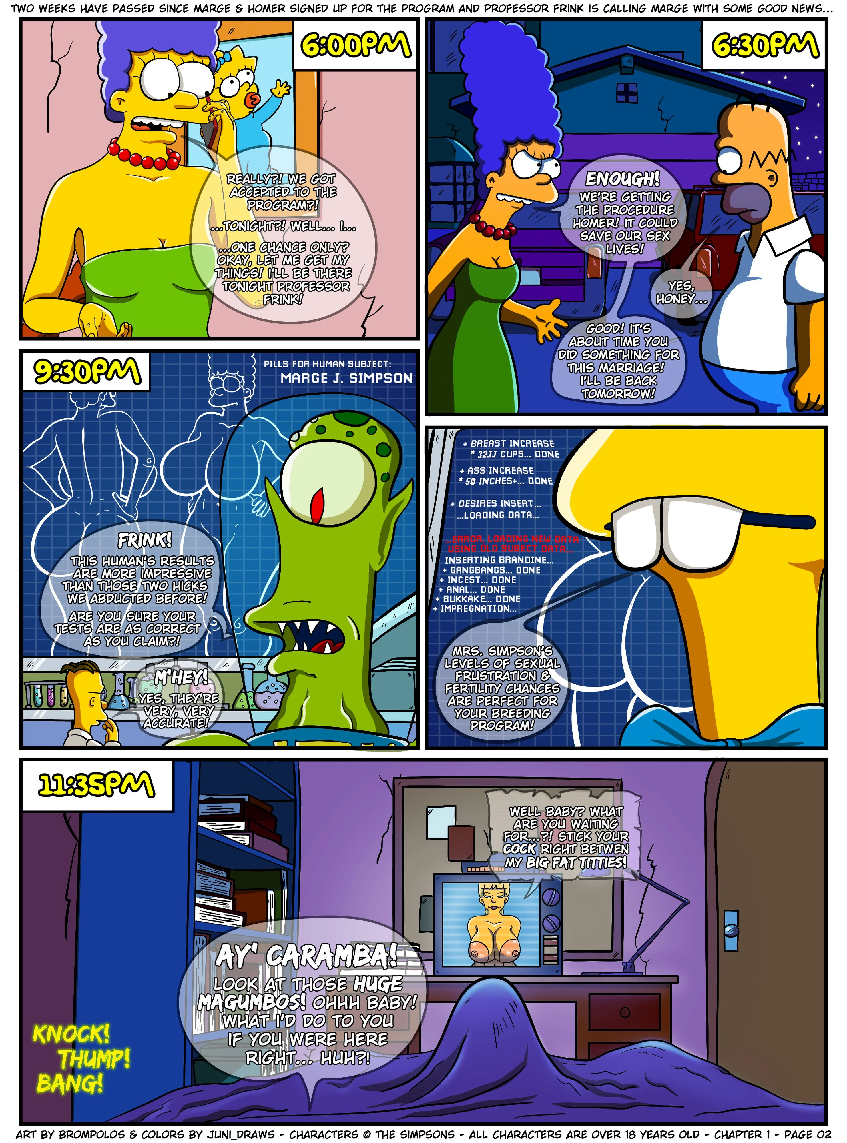 The Sexensteins (The Simpsons) - 1. The Sexensteins - Chapter 1 [Brompolos] - Page 3