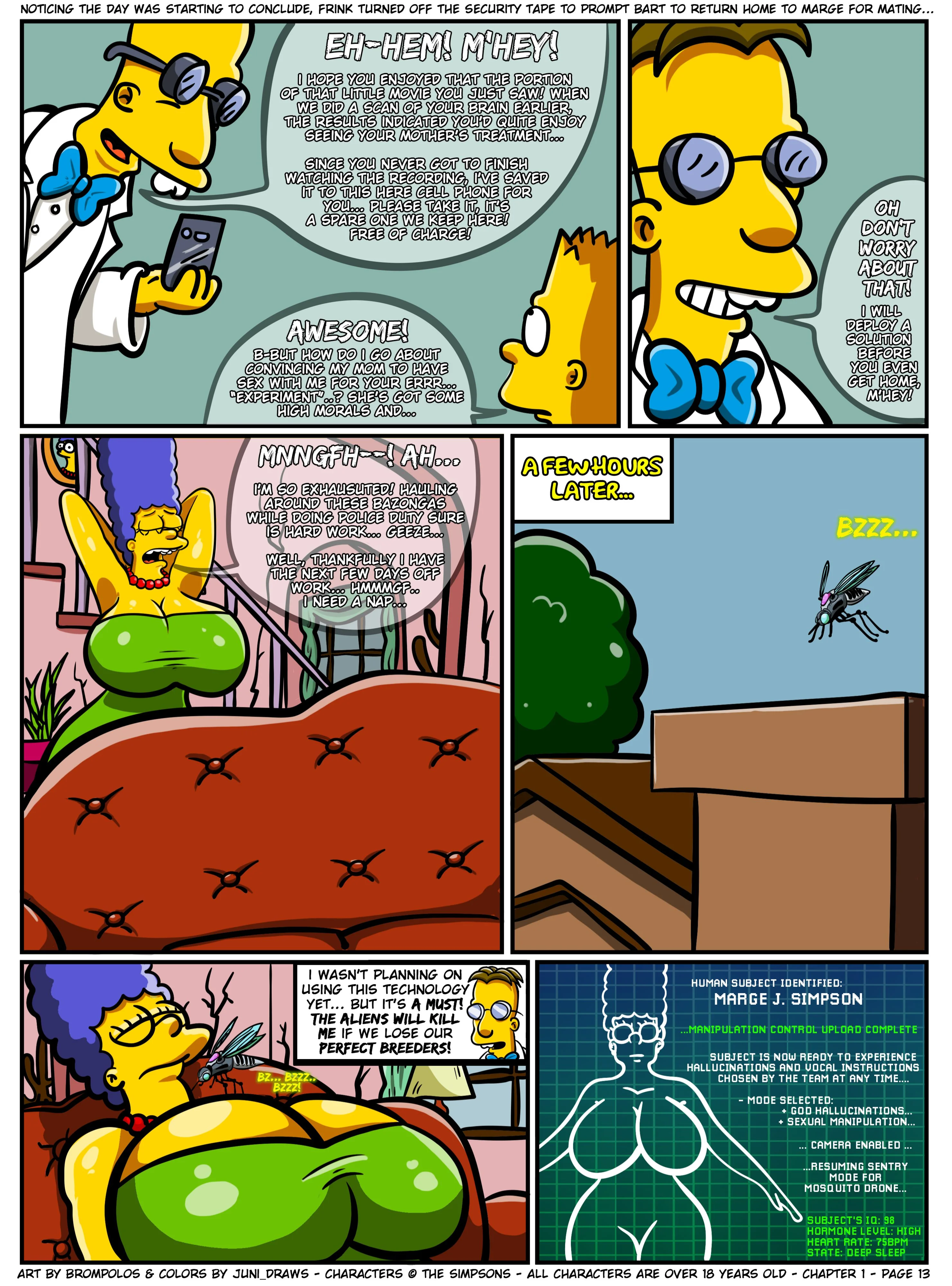 The Sexensteins (The Simpsons) - 1. The Sexensteins - Chapter 1 [Brompolos] - Page 14