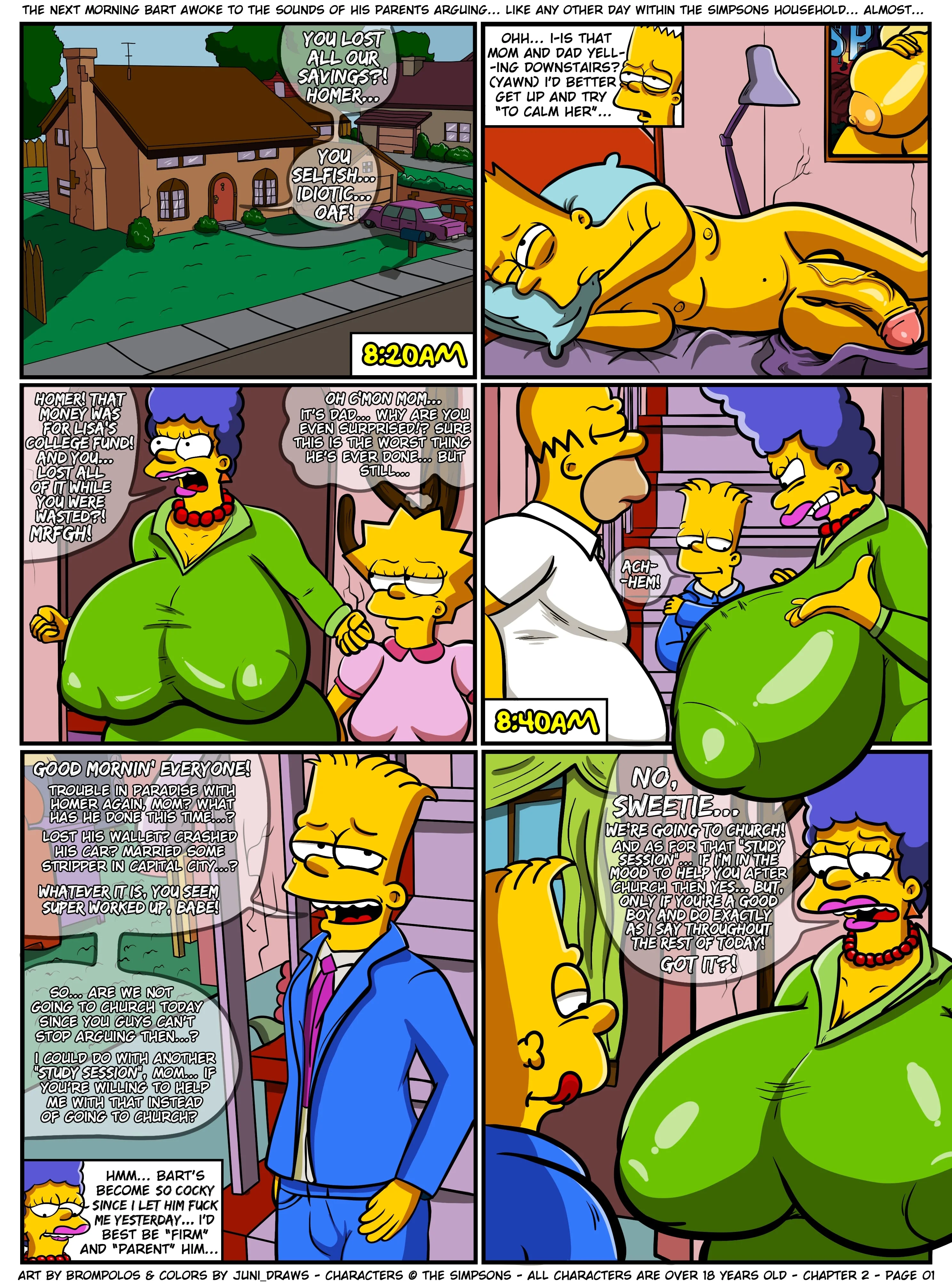 The Sexensteins (The Simpsons) - 2. The Sexensteins - Chapter 2, A Career in "Motherly Duties" - Page 3