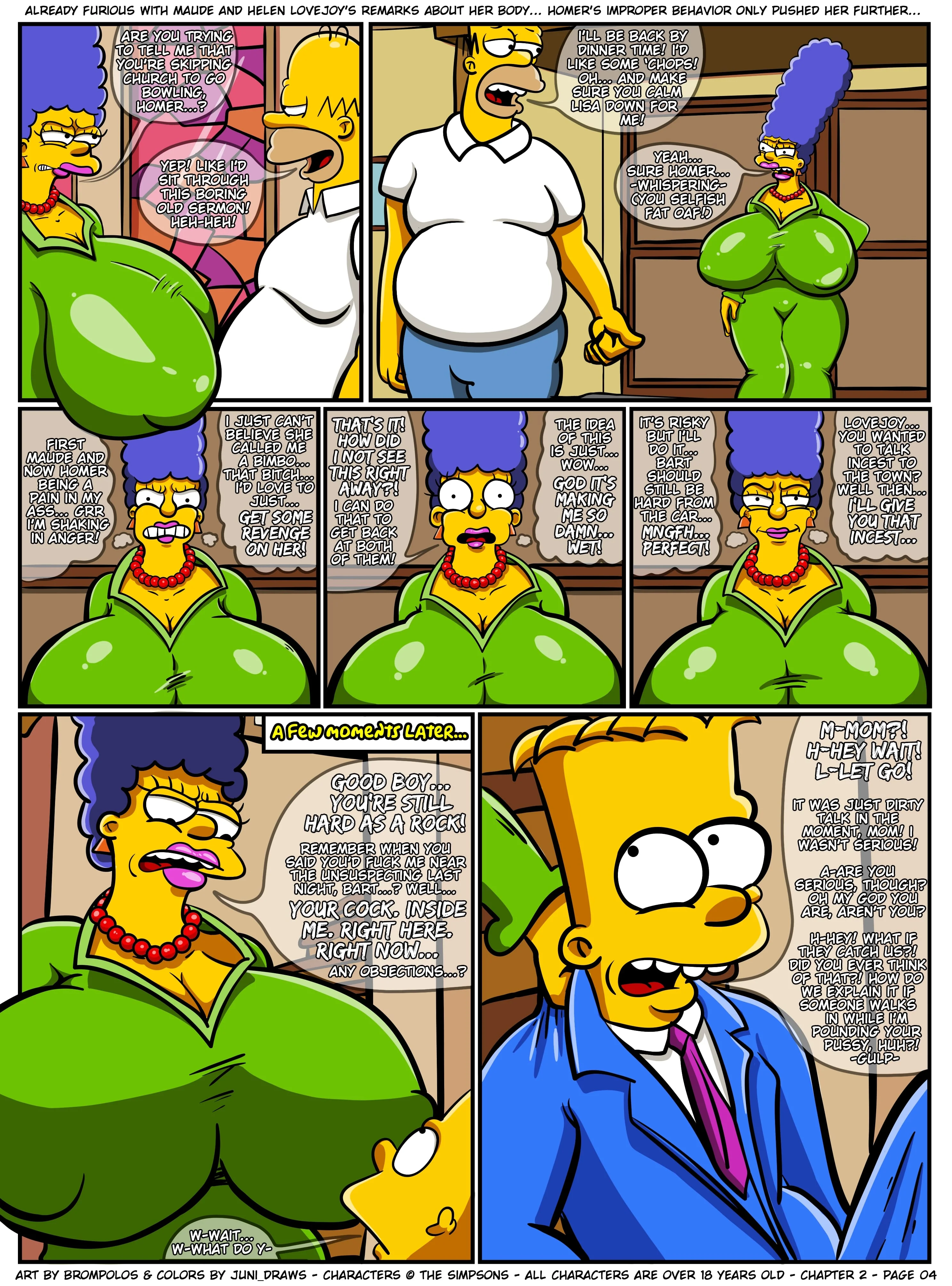 The Sexensteins (The Simpsons) - 2. The Sexensteins - Chapter 2, A Career in "Motherly Duties" - Page 6