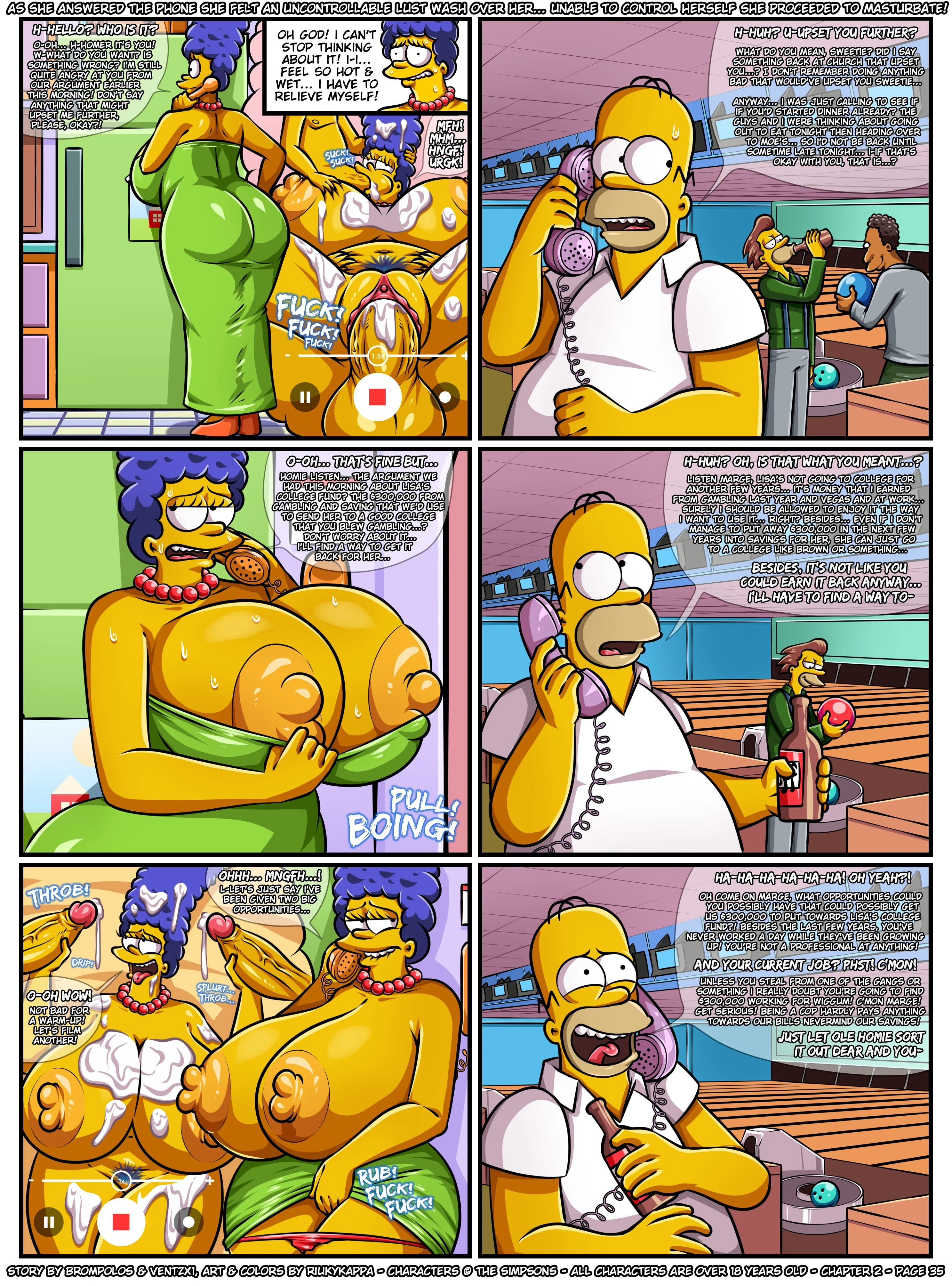 The Sexensteins (The Simpsons) - 2. The Sexensteins - Chapter 2, A Career in "Motherly Duties" - Page 37
