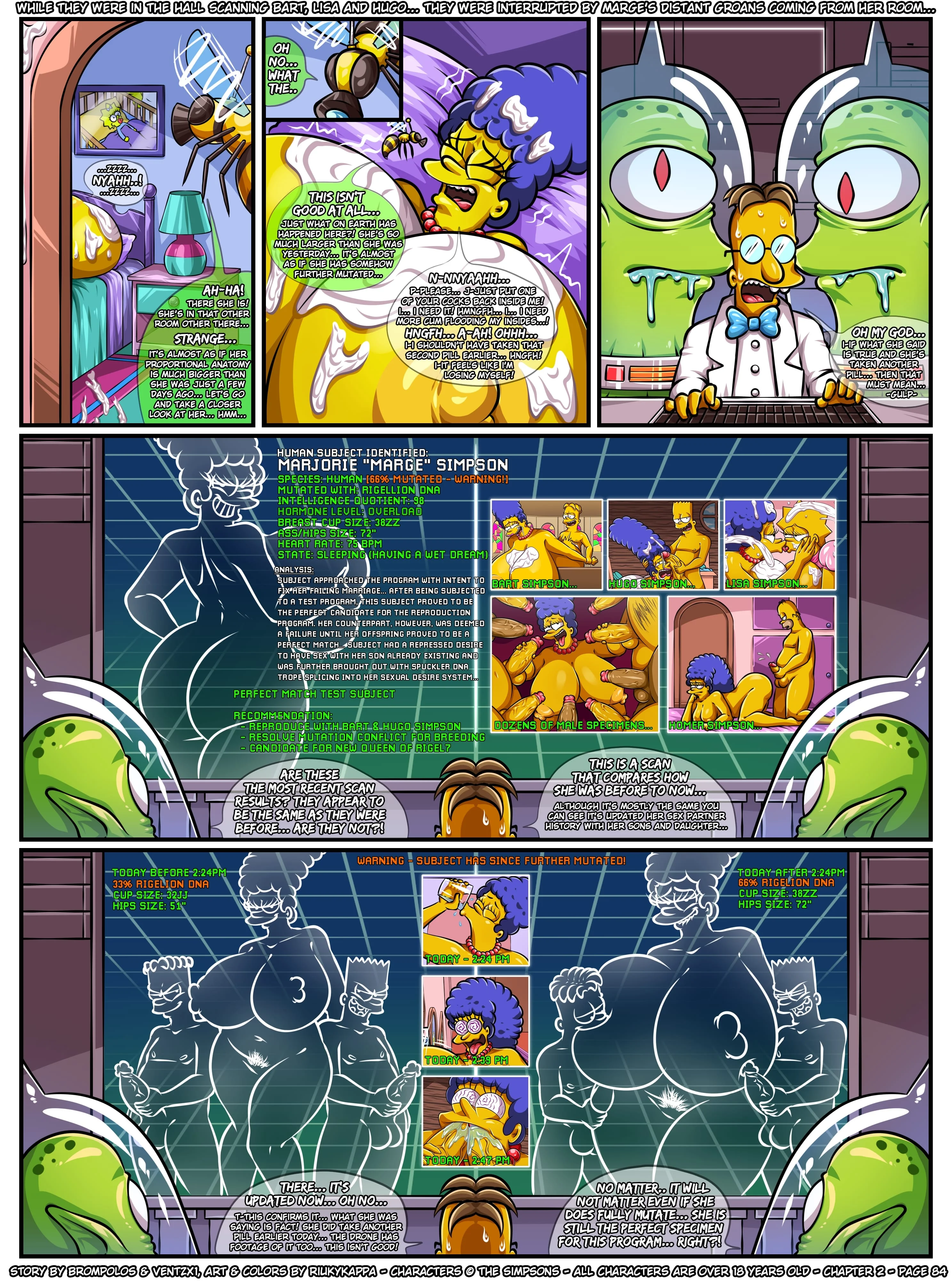 The Sexensteins (The Simpsons) - 2. The Sexensteins - Chapter 2, A Career in "Motherly Duties" - Page 86