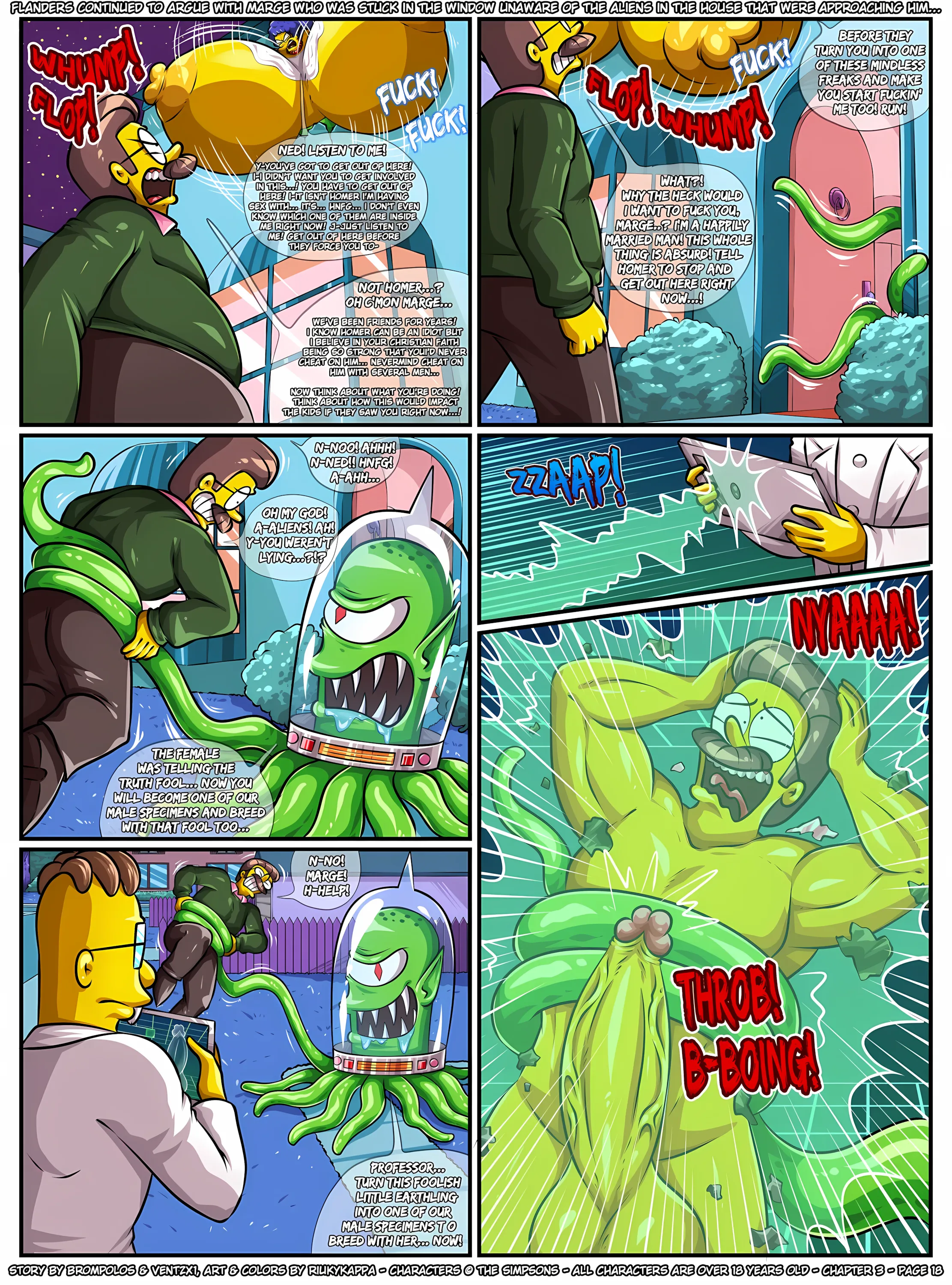 The Sexensteins (The Simpsons) - 3. The Sexensteins - Chapter 3, The Family's Affairs Come First - Page 19