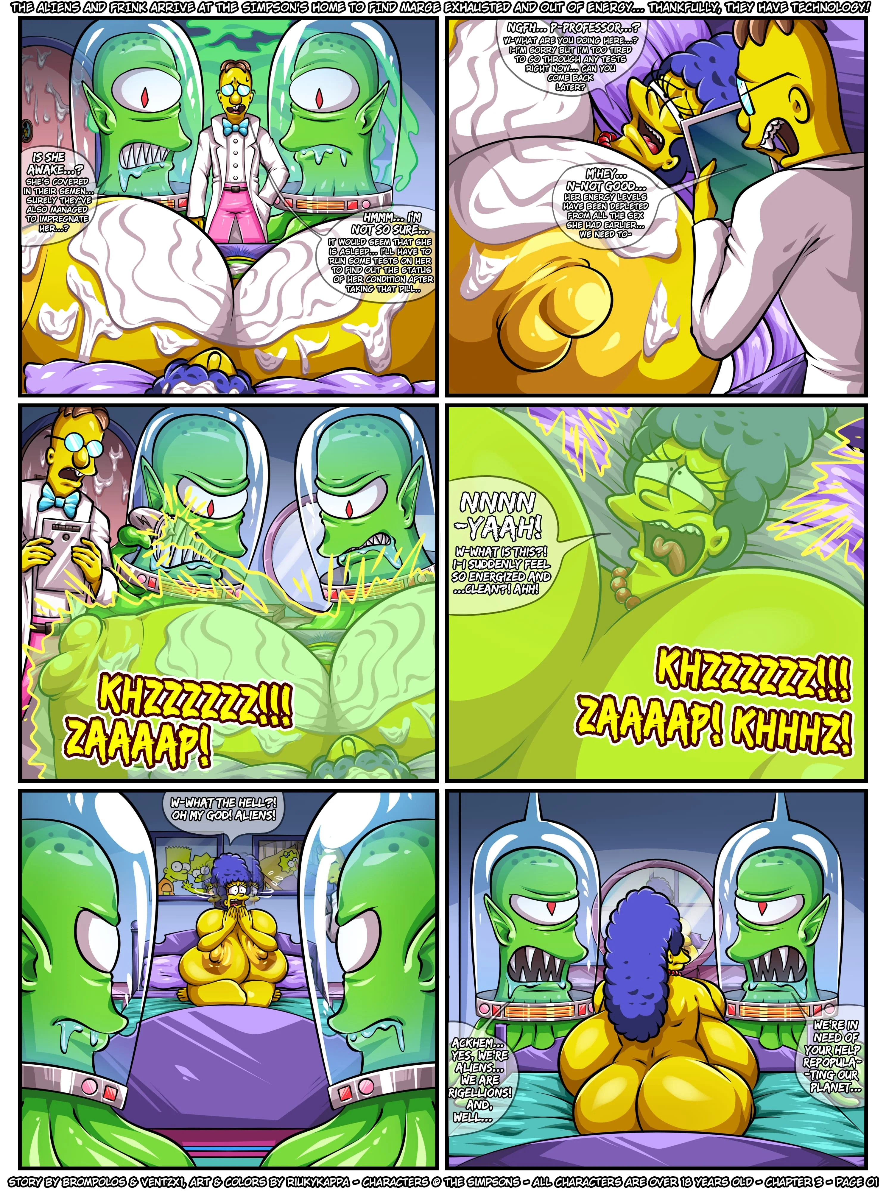 The Sexensteins (The Simpsons) - 3. The Sexensteins - Chapter 3, The Family's Affairs Come First - Page 2