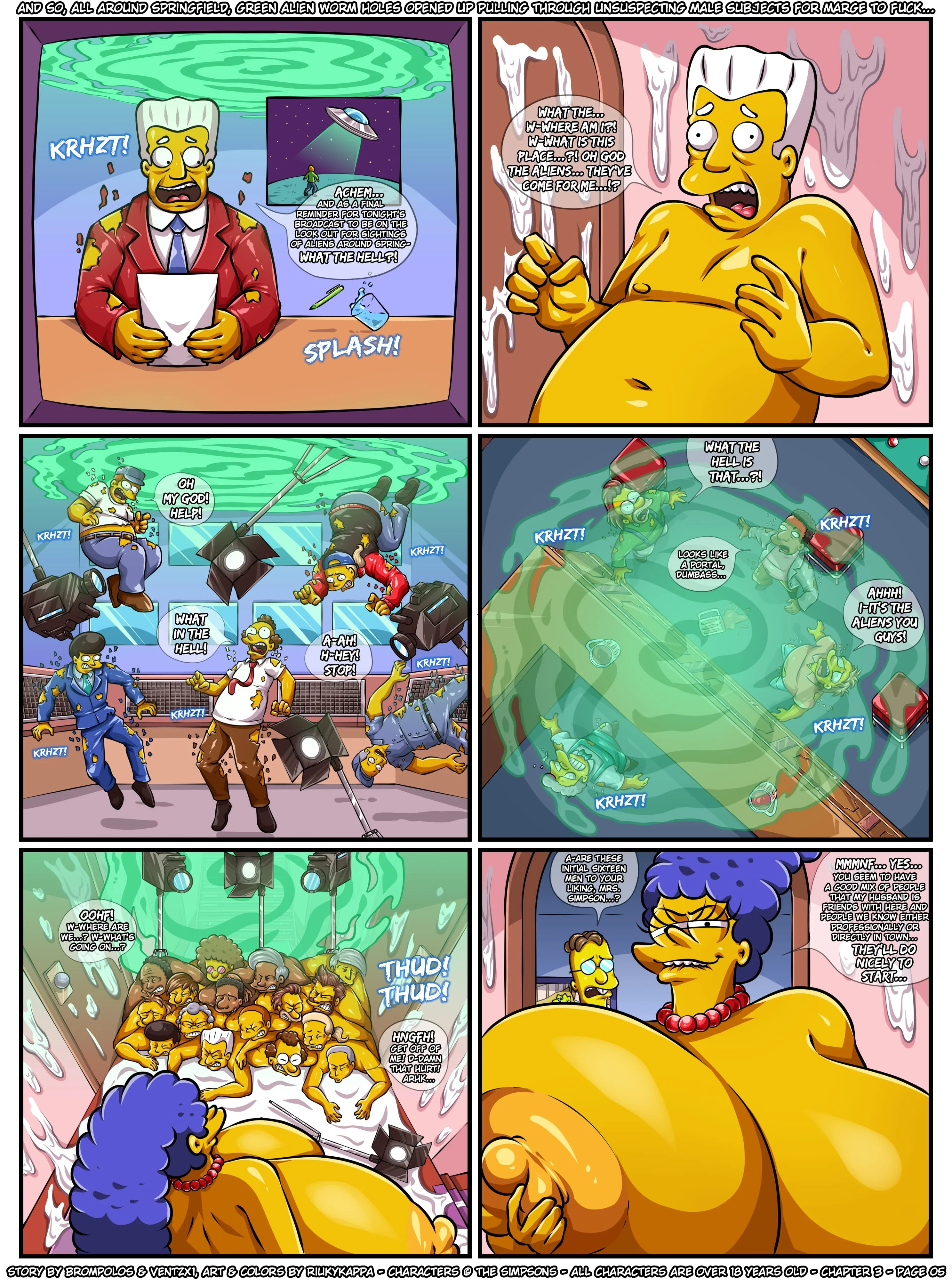 The Sexensteins (The Simpsons) - 3. The Sexensteins - Chapter 3, The Family's Affairs Come First - Page 6