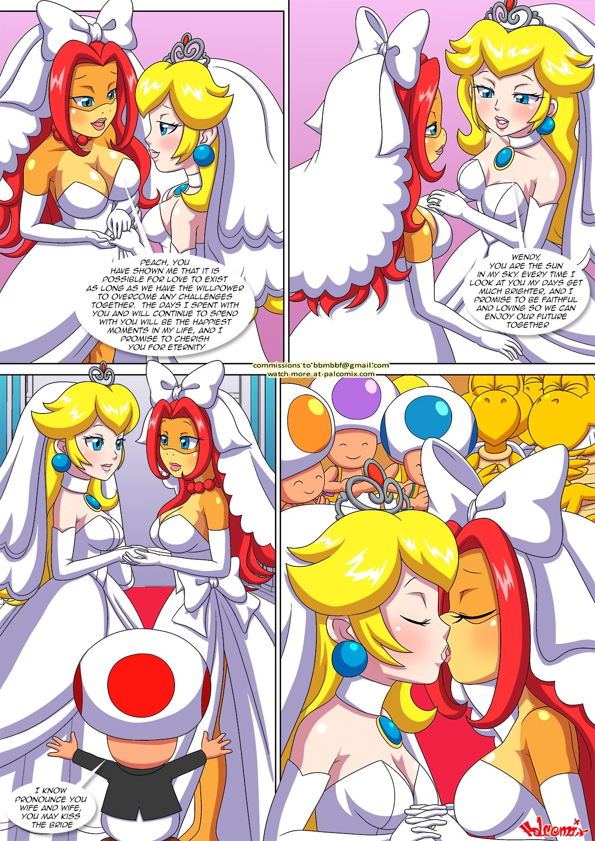 Peach X Wendy [Palcomix] - 3 . Peach X Wendy - Chapter 3 (Mario) [Palcomix] - Page 4