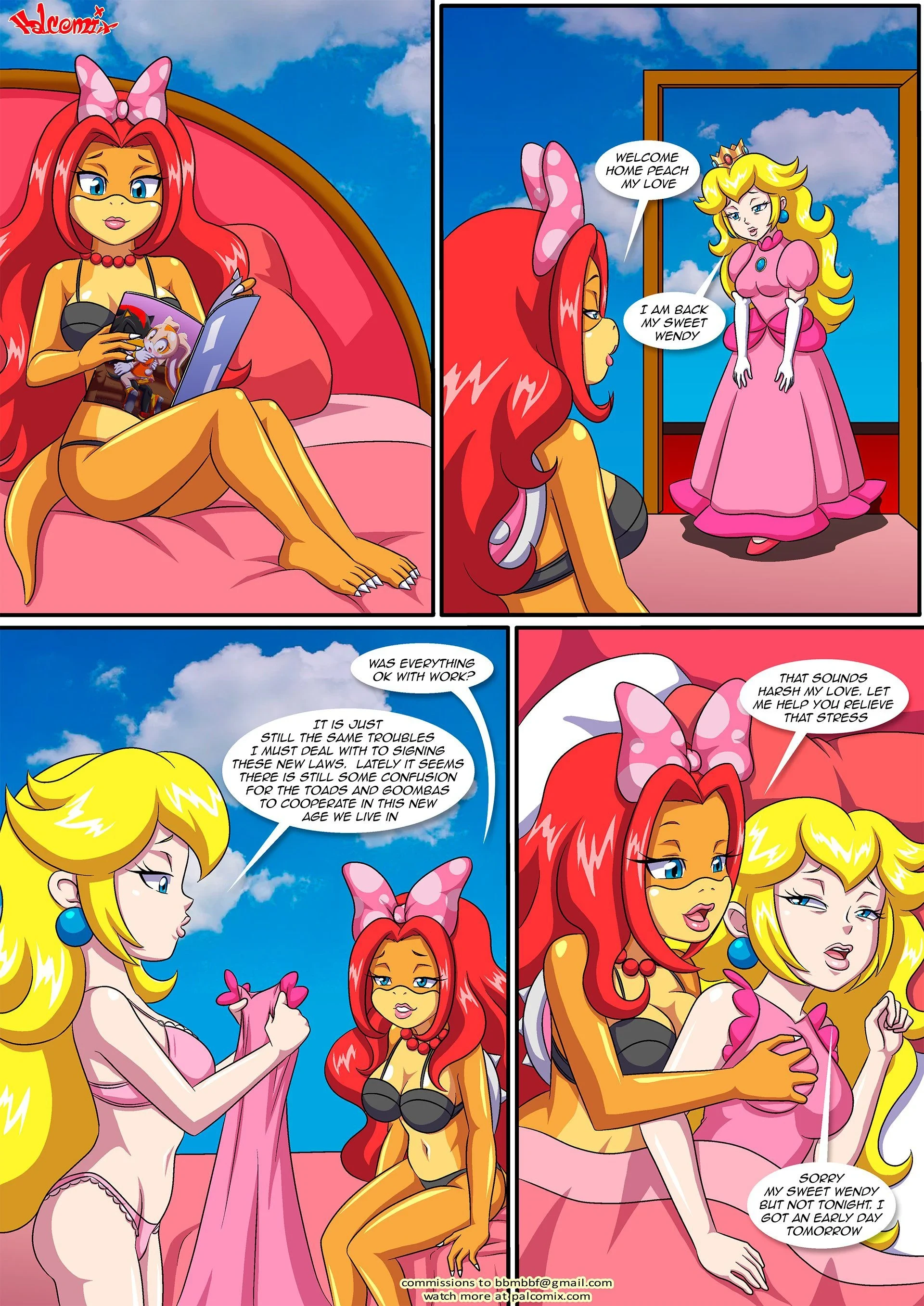 Peach X Wendy [Palcomix] - 4 . Peach X Wendy - Chapter 4 (Mario) [Palcomix] - Page 2