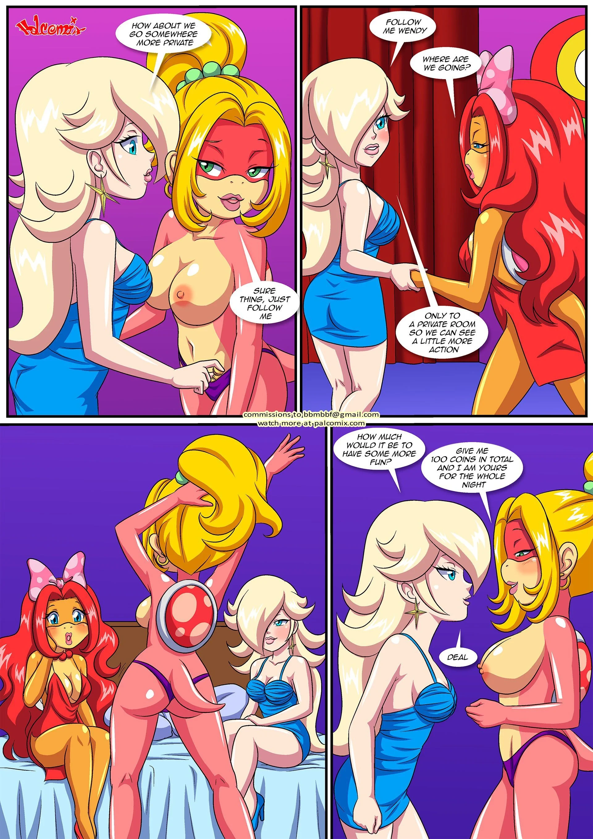 Peach X Wendy [Palcomix] - 4 . Peach X Wendy - Chapter 4 (Mario) [Palcomix] - Page 9
