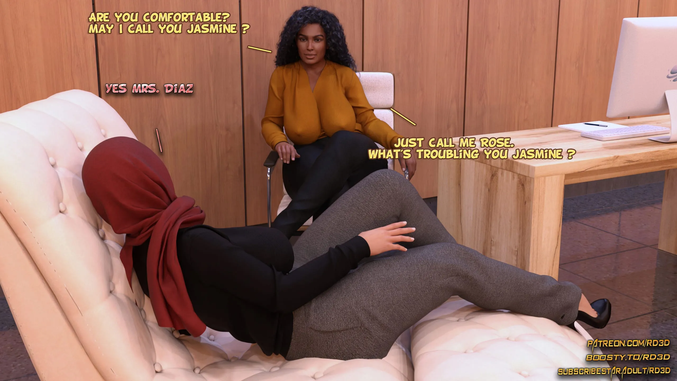 Lust Predators: Hijab Amateurs [Real-Deal 3D] - 8 .2 . Hijab Amatures - Analyze This - Chapter 8 - Page 3