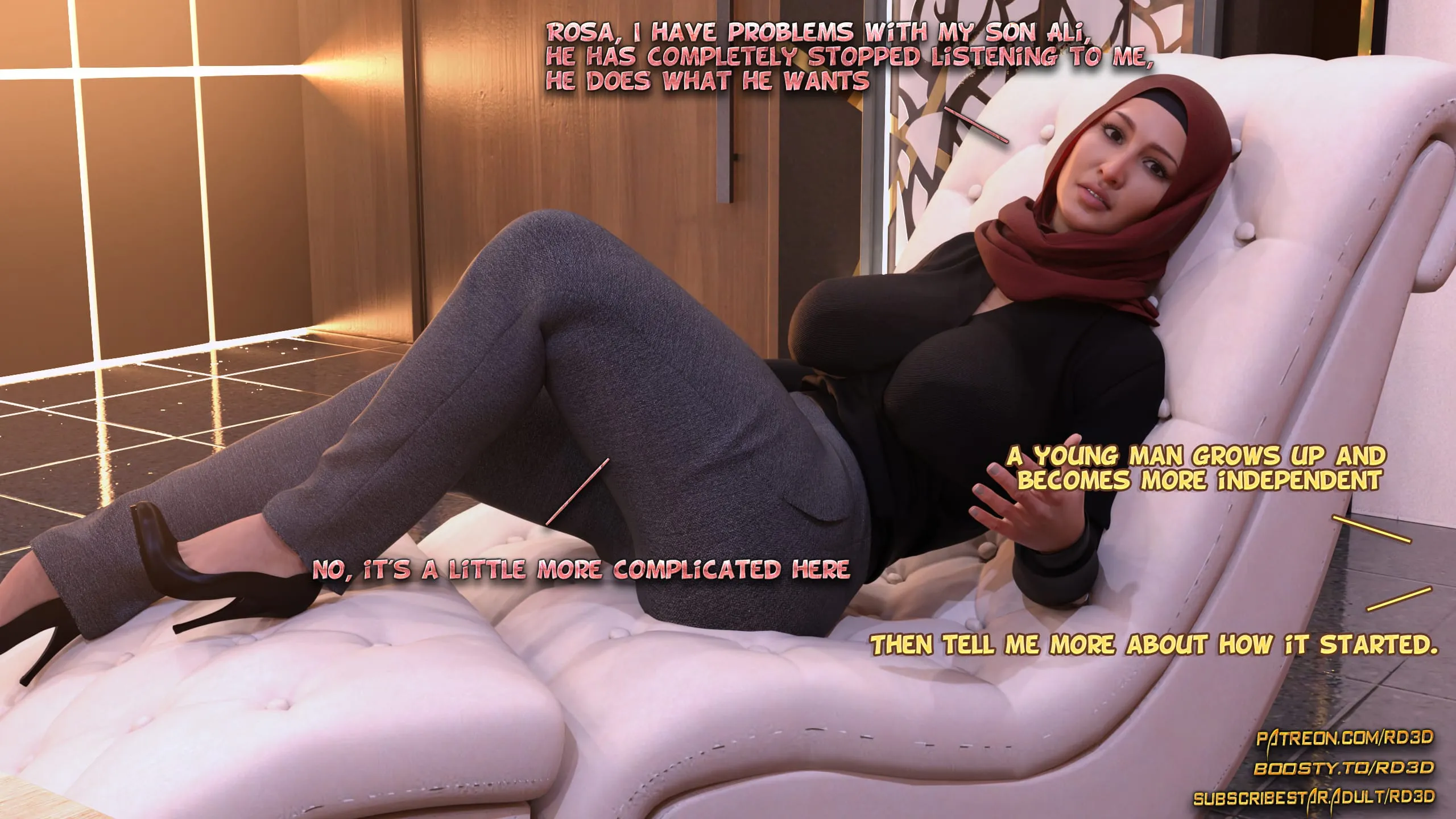 Lust Predators: Hijab Amateurs [Real-Deal 3D] - 8 .2 . Hijab Amatures - Analyze This - Chapter 8 - Page 4