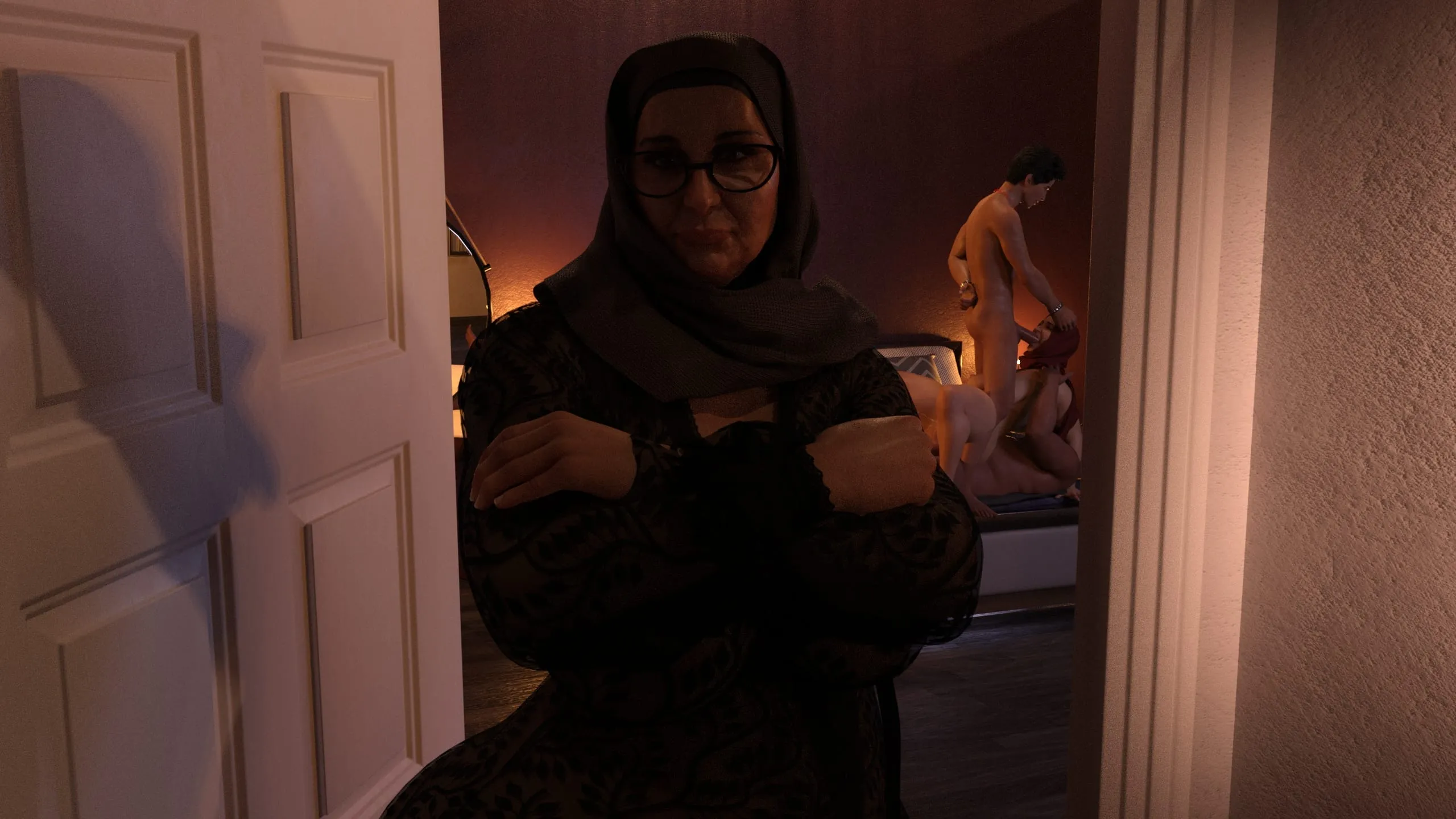 Lust Predators: Hijab Amateurs [Real-Deal 3D] - 8 . Hijab Amateures - Night Visit For Fatima 2 - Chapter 8 - Page 14
