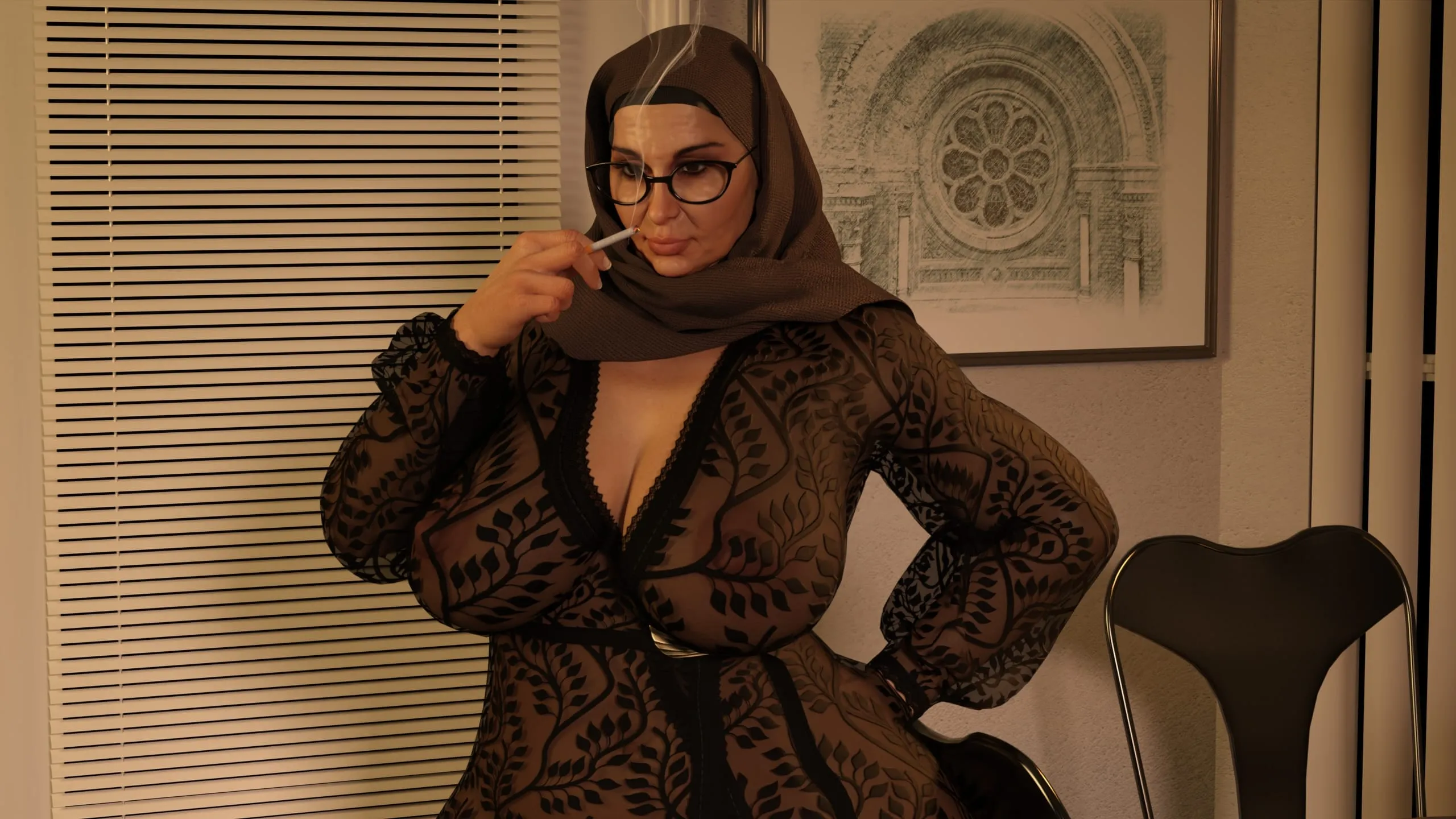 Lust Predators: Hijab Amateurs [Real-Deal 3D] - 8 . Hijab Amateures - Night Visit For Fatima 2 - Chapter 8 - Page 15