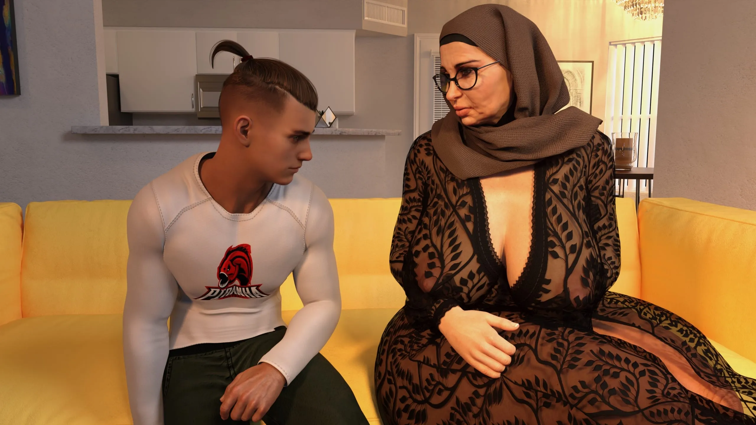 Lust Predators: Hijab Amateurs [Real-Deal 3D] - 8 . Hijab Amateures - Night Visit For Fatima 2 - Chapter 8 - Page 41