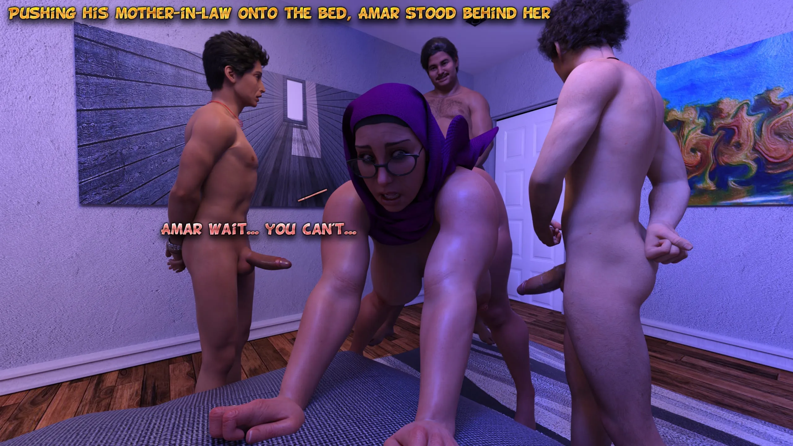 Lust Predators: Hijab Amateurs [Real-Deal 3D] - 7 . Hijab Amateures - Night Visit For Fatima 1 - Chapter 7 - Page 38