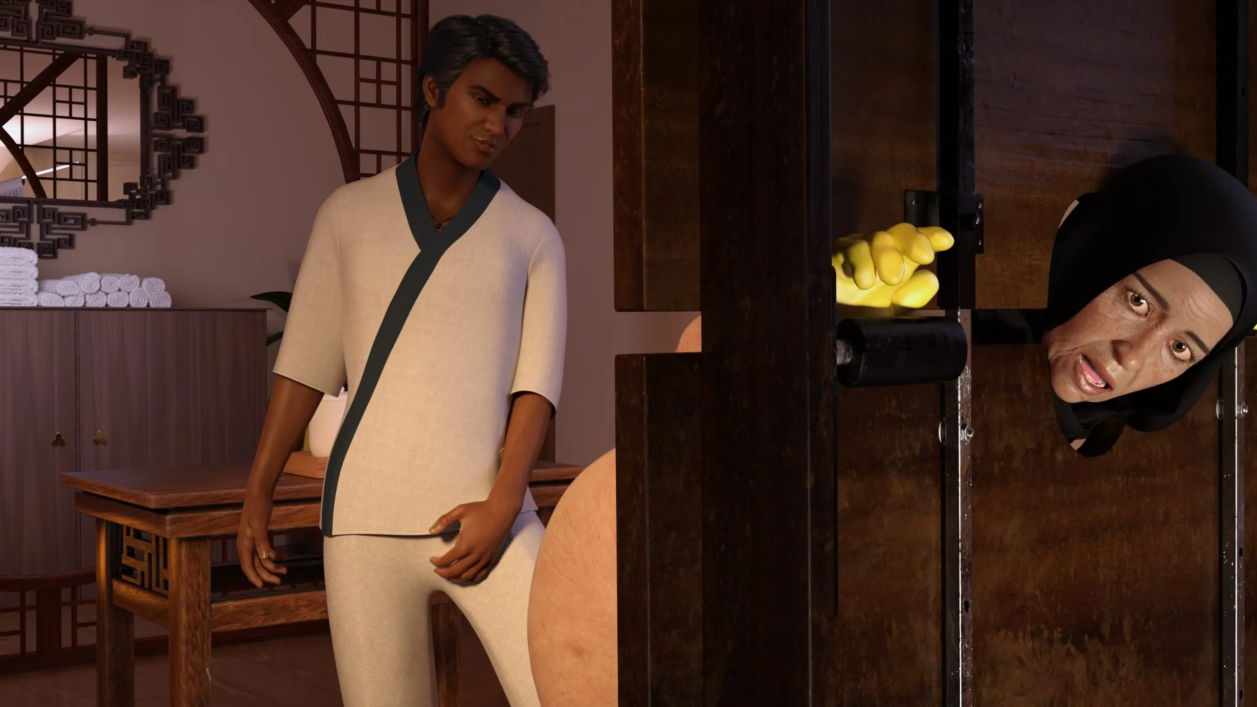 Lust Predators: Hijab Amateurs [Real-Deal 3D] - 11.5 . Hijab Amatures - Spa - Chapter 11 - Page 32