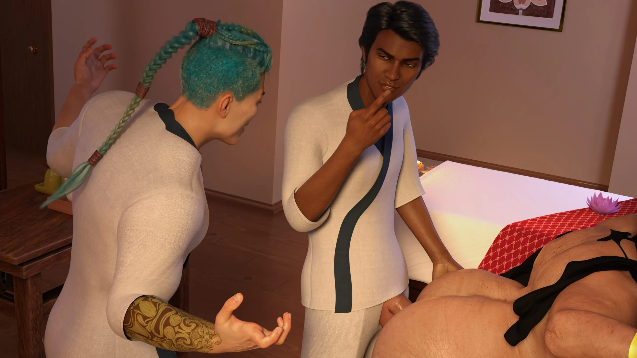 Lust Predators: Hijab Amateurs [Real-Deal 3D] - 11.5 . Hijab Amatures - Spa - Chapter 11 - Page 42