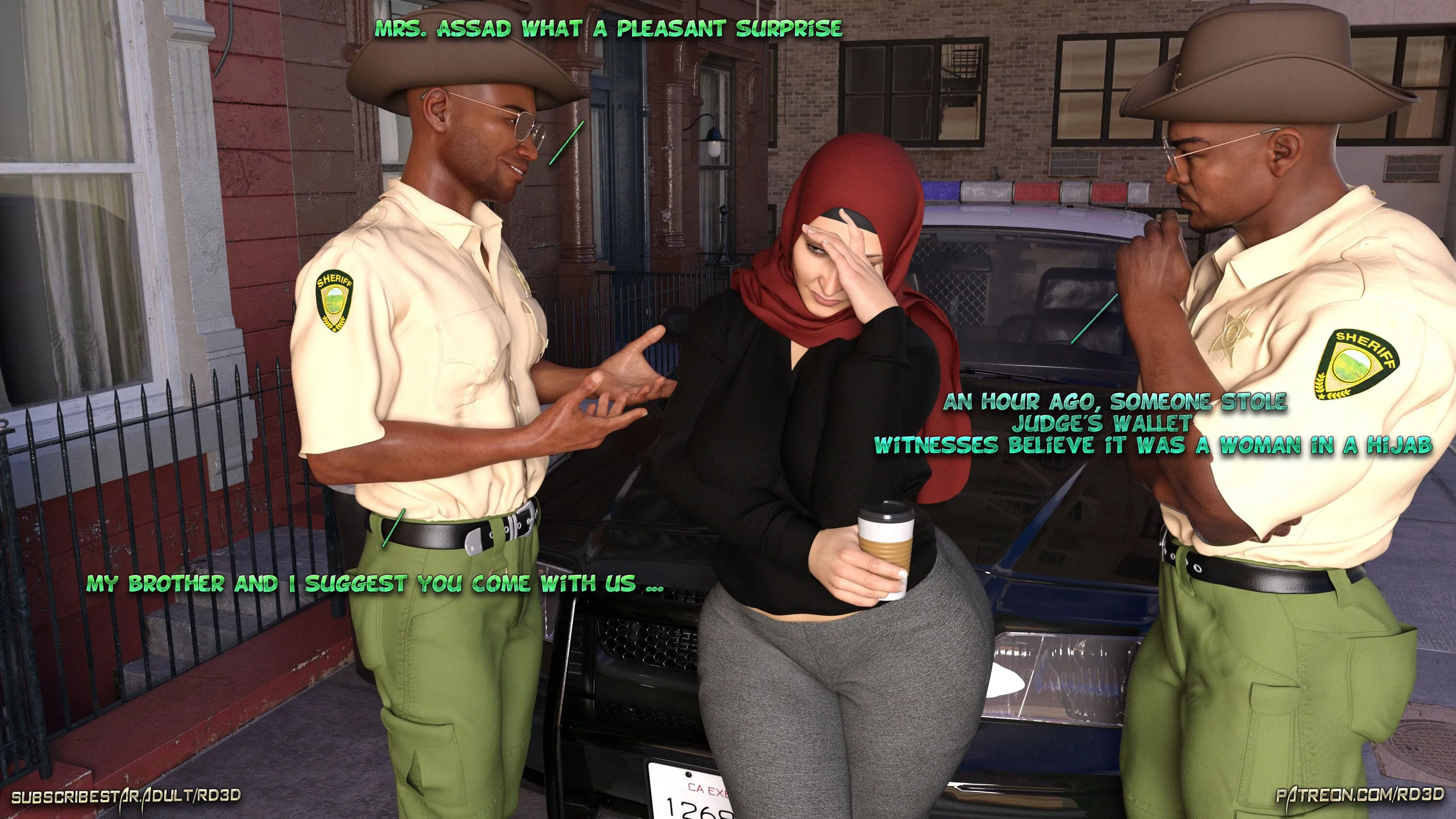 Lust Predators: Hijab Amateurs [Real-Deal 3D] - 6 . Hijab Amatures - Mrs. Assad - One Dya Story - Chapter 6 - Page 18