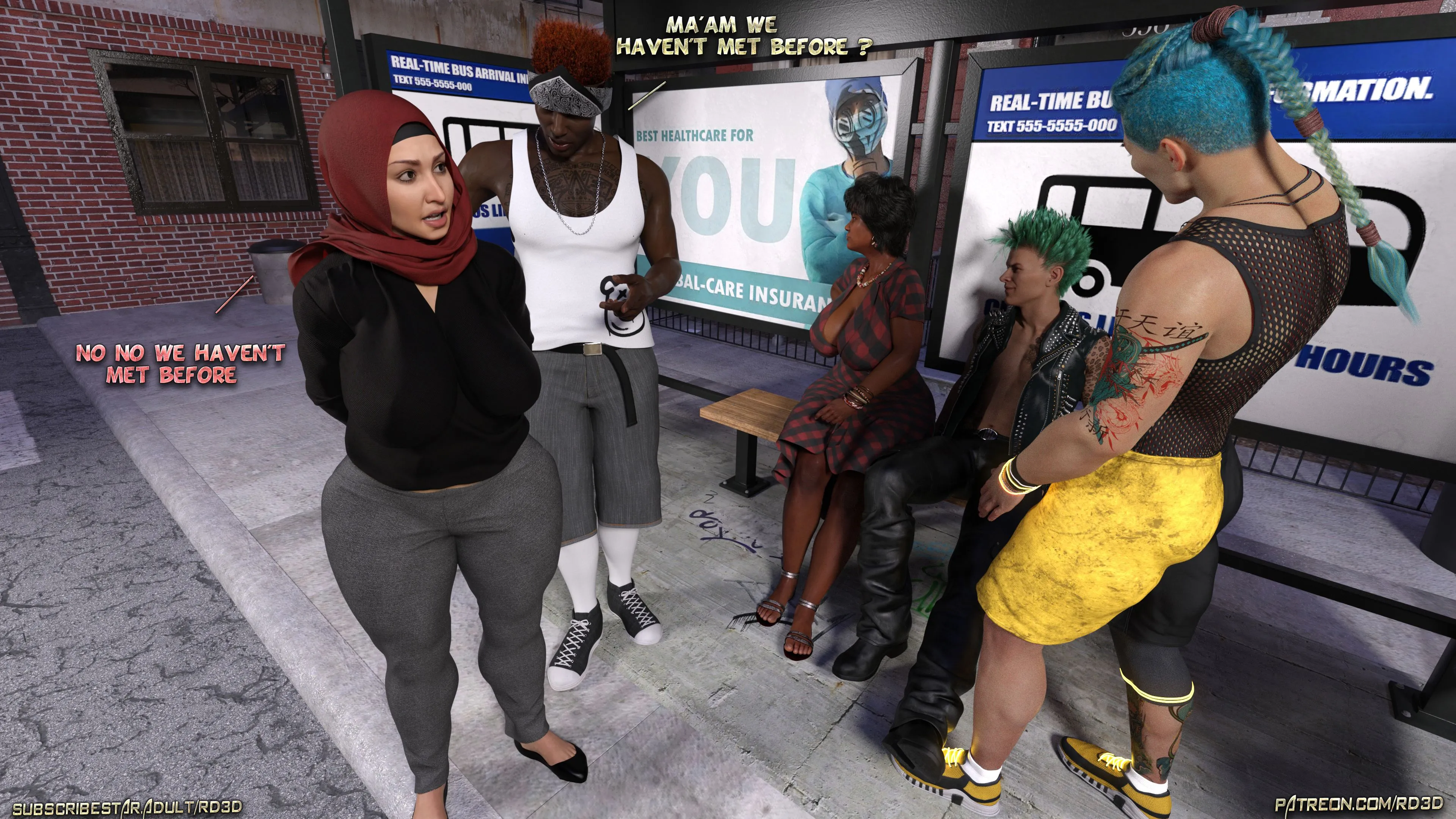Lust Predators: Hijab Amateurs [Real-Deal 3D] - 6 . Hijab Amatures - Mrs. Assad - One Dya Story - Chapter 6 - Page 55