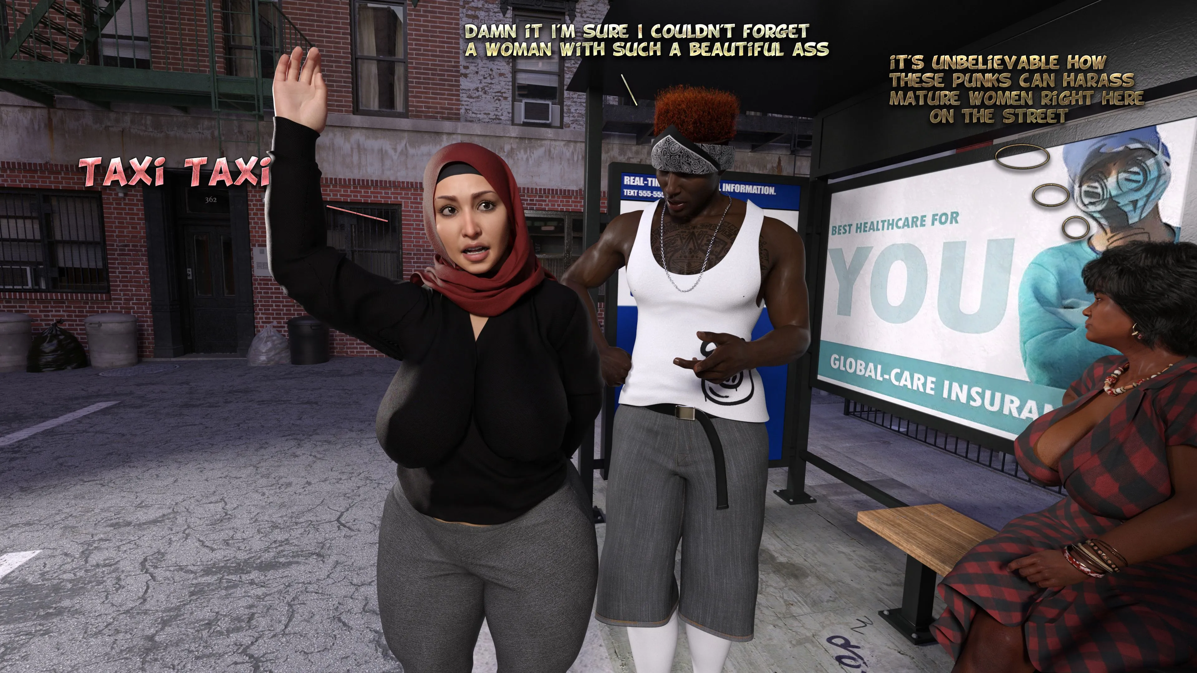 Lust Predators: Hijab Amateurs [Real-Deal 3D] - 6 . Hijab Amatures - Mrs. Assad - One Dya Story - Chapter 6 - Page 56