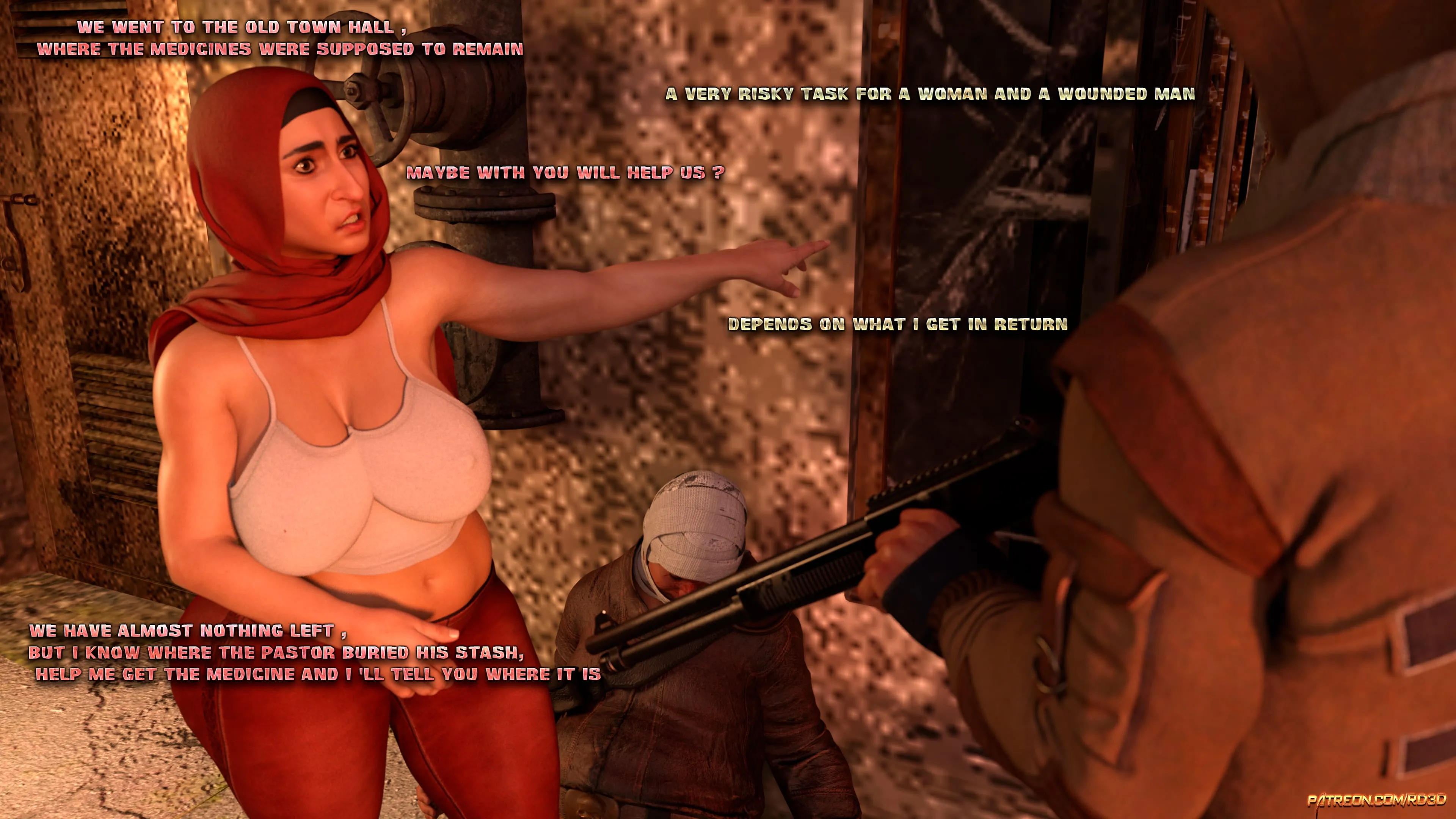 Lust Predators: Hijab Amateurs [Real-Deal 3D] - 10 . Hijab Amatures - Lust Wasteland - Chapter 10 - Page 12