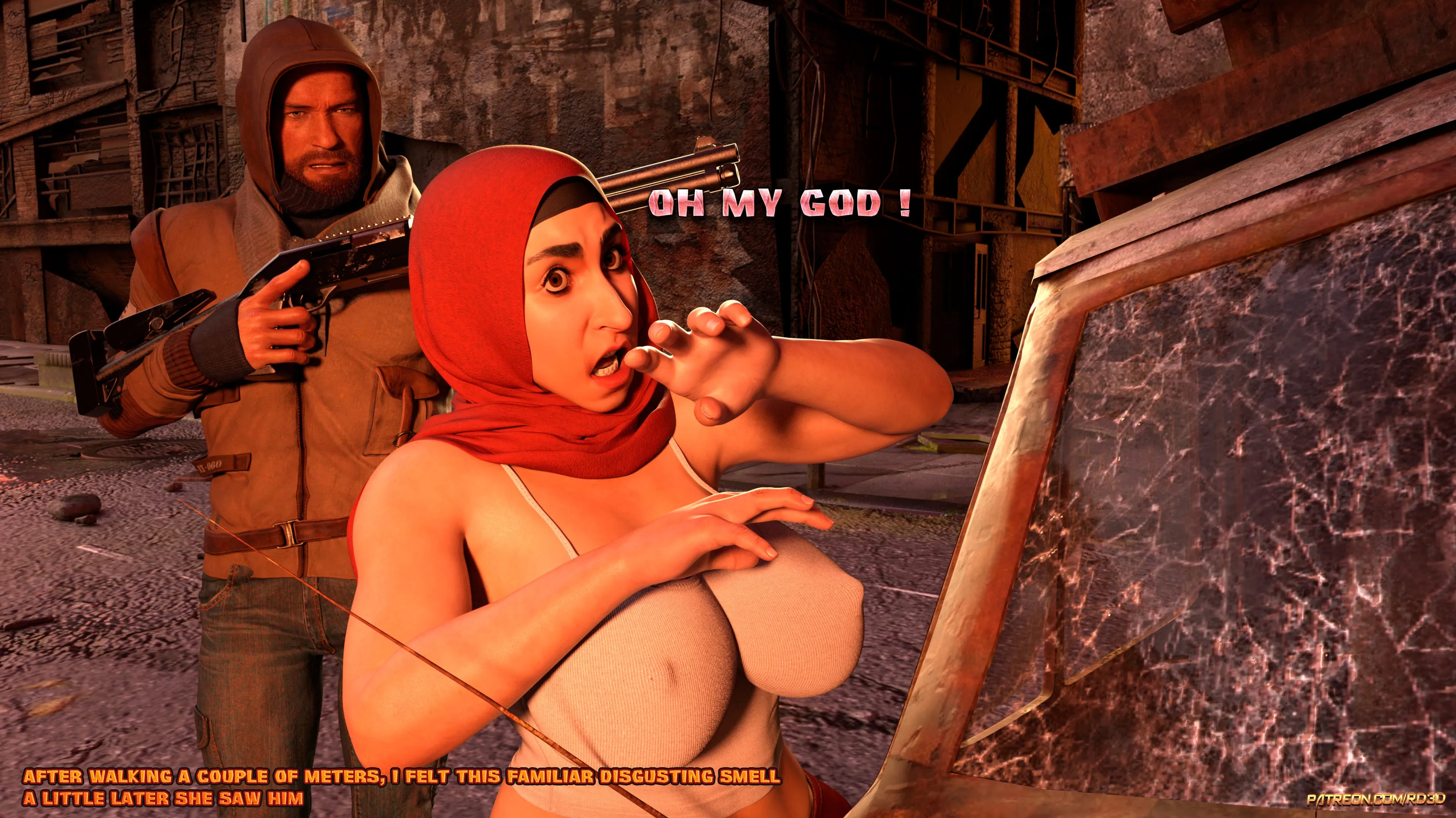 Lust Predators: Hijab Amateurs [Real-Deal 3D] - 10 . Hijab Amatures - Lust Wasteland - Chapter 10 - Page 15