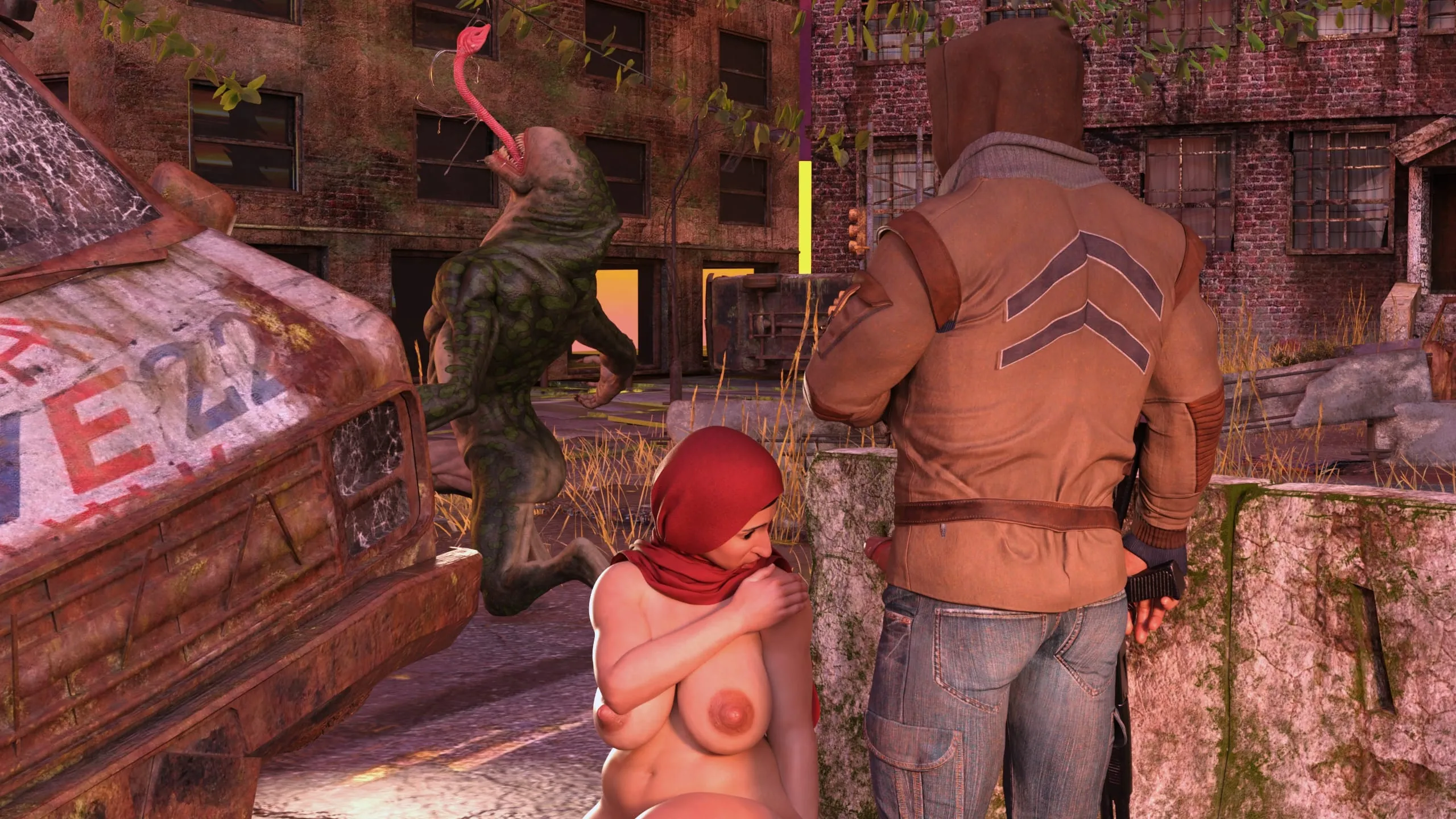Lust Predators: Hijab Amateurs [Real-Deal 3D] - 10 . Hijab Amatures - Lust Wasteland - Chapter 10 - Page 32
