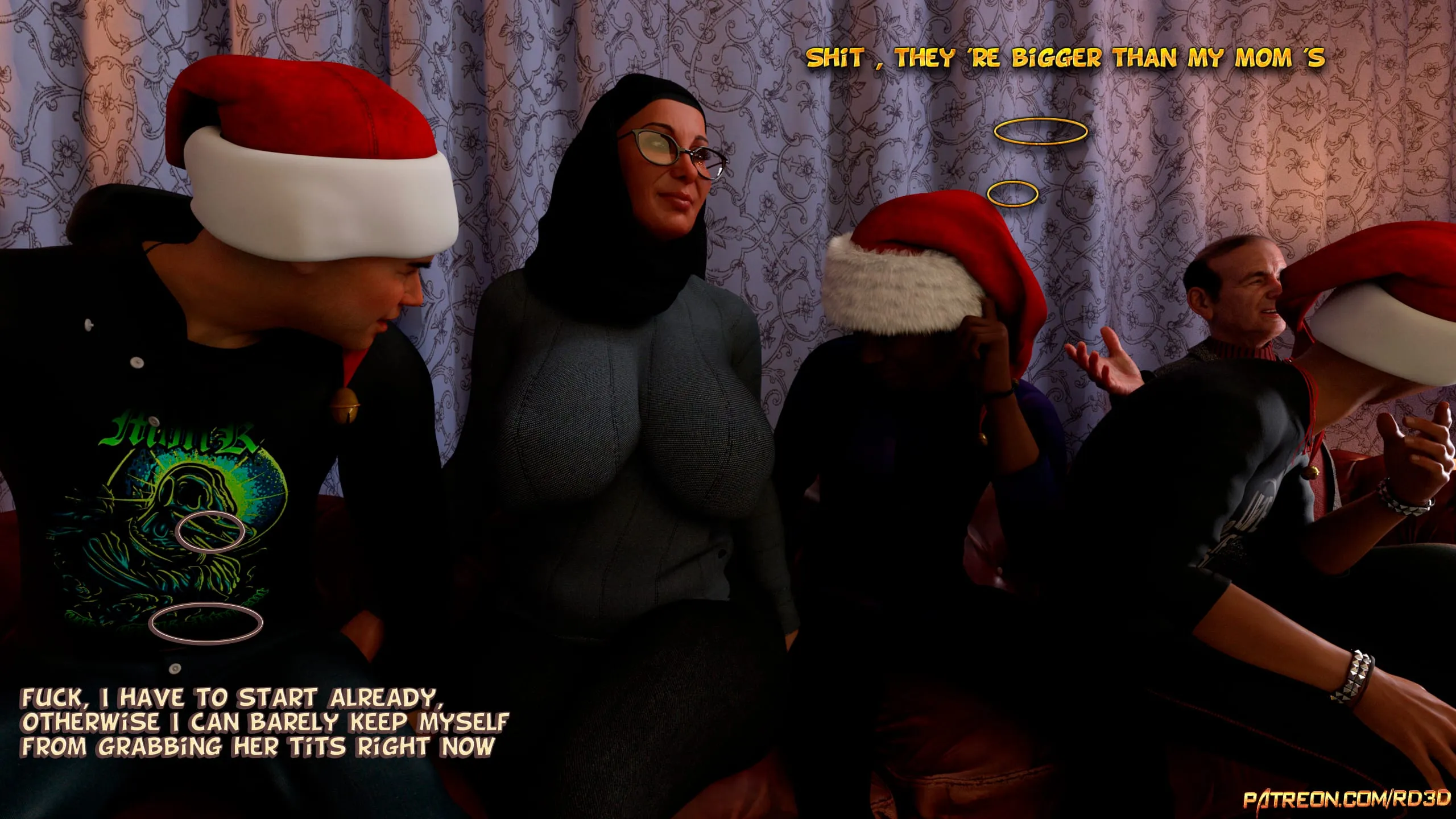 Lust Predators: Hijab Amateurs [Real-Deal 3D] - 13 . Hijab Amatures - Gift for Grandma - Chapter 13 - Page 6