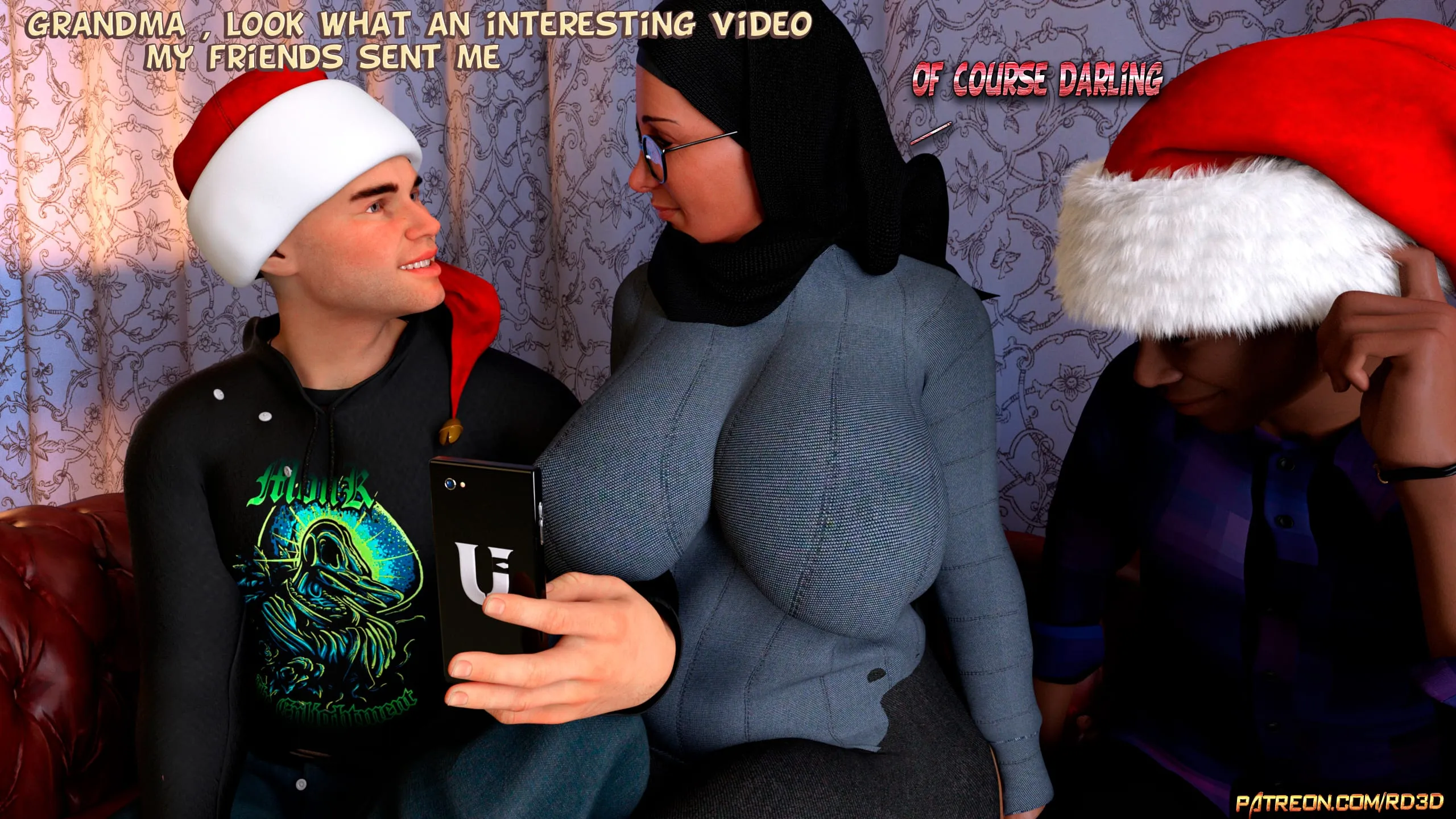 Lust Predators: Hijab Amateurs [Real-Deal 3D] - 13 . Hijab Amatures - Gift for Grandma - Chapter 13 - Page 7
