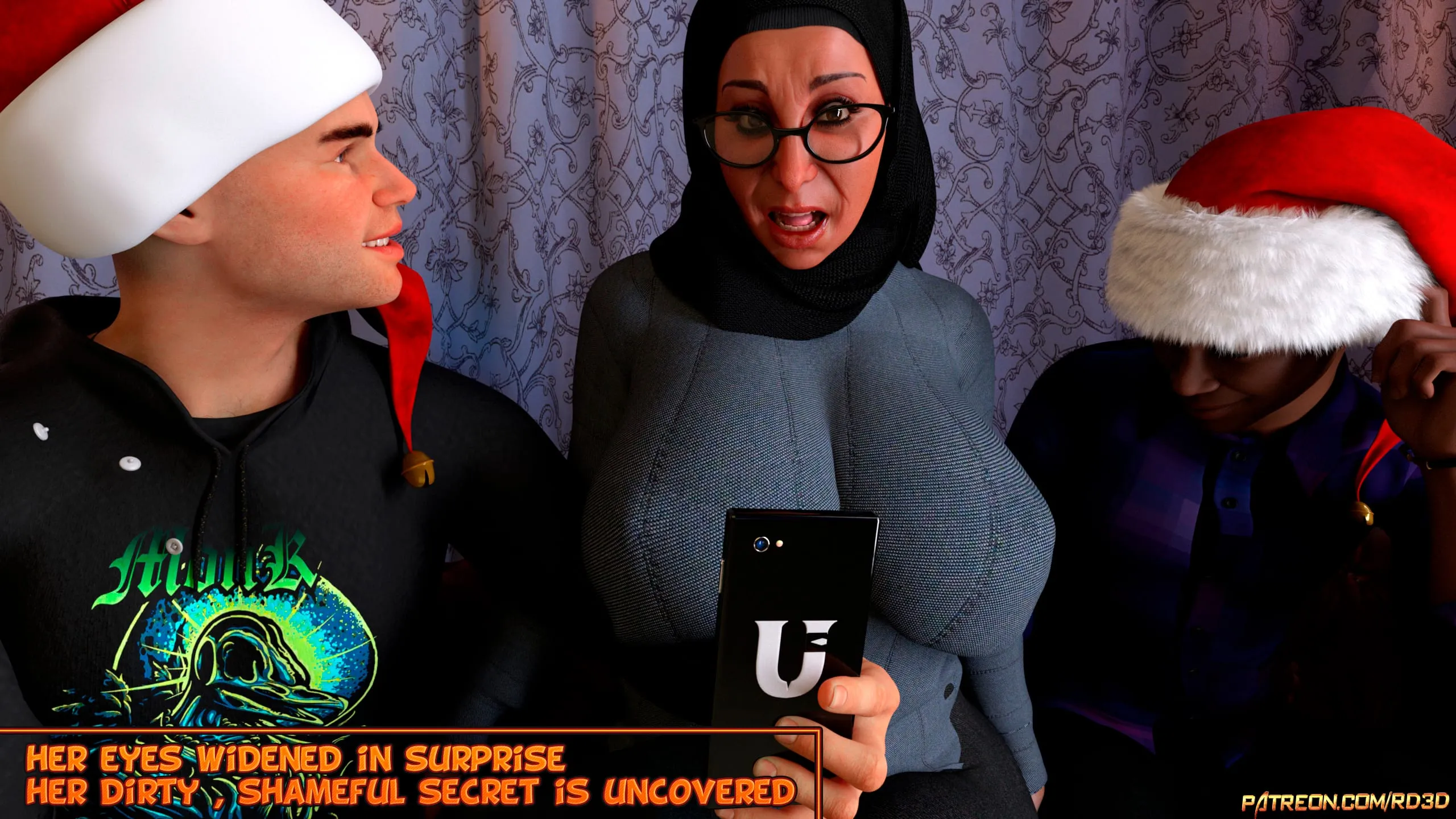 Lust Predators: Hijab Amateurs [Real-Deal 3D] - 13 . Hijab Amatures - Gift for Grandma - Chapter 13 - Page 9