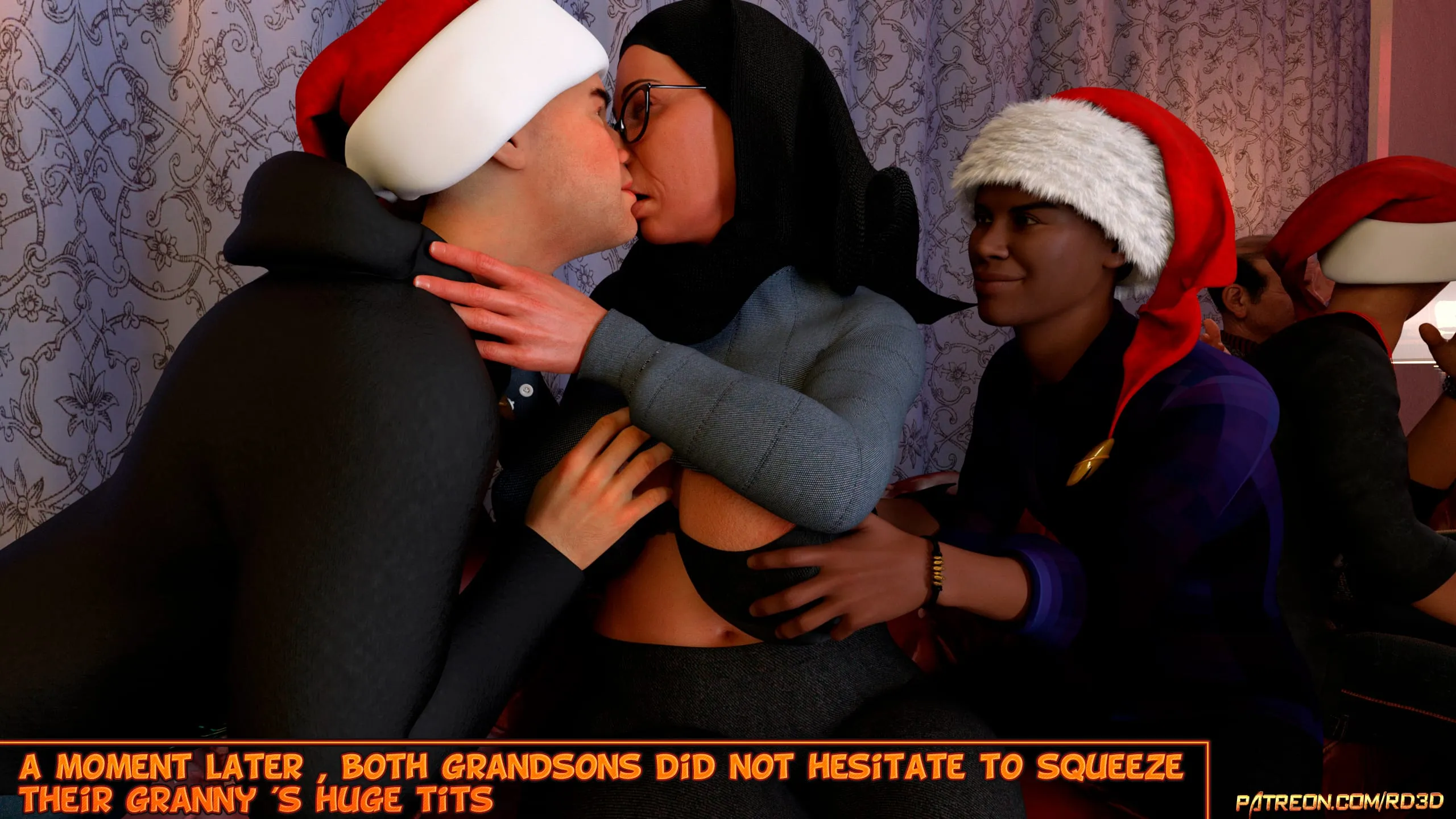 Lust Predators: Hijab Amateurs [Real-Deal 3D] - 13 . Hijab Amatures - Gift for Grandma - Chapter 13 - Page 14