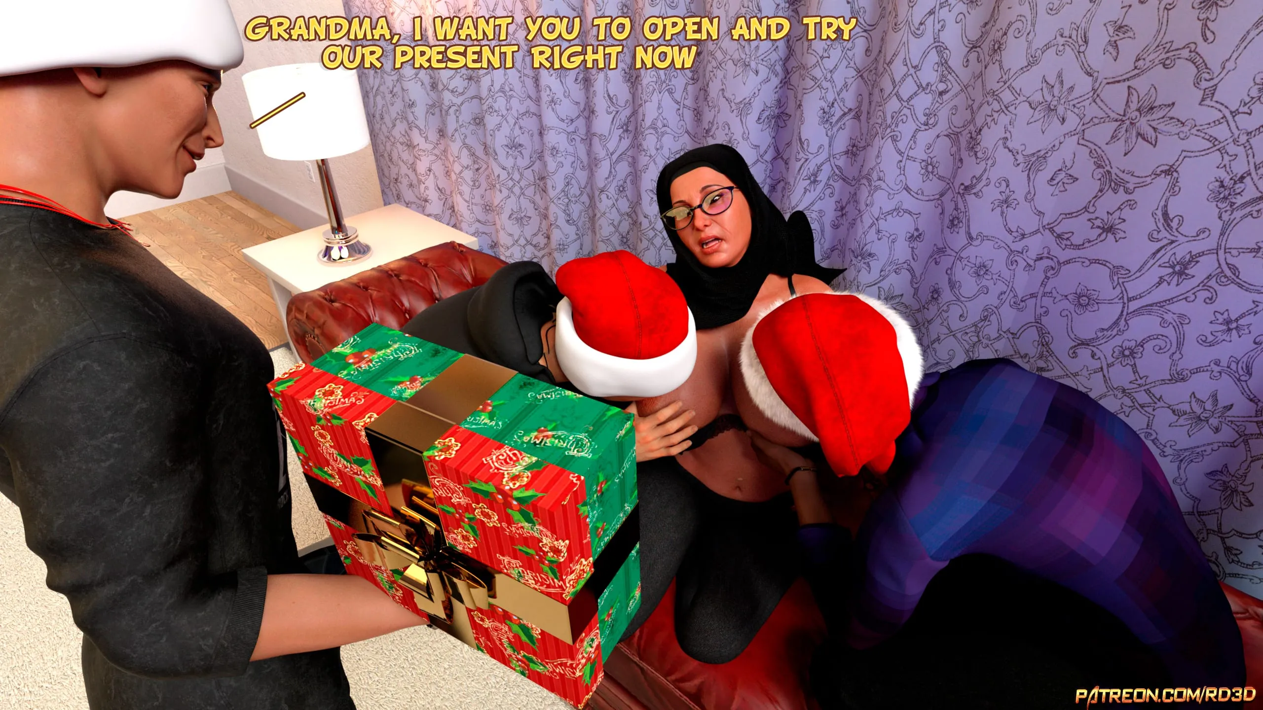 Lust Predators: Hijab Amateurs [Real-Deal 3D] - 13 . Hijab Amatures - Gift for Grandma - Chapter 13 - Page 19