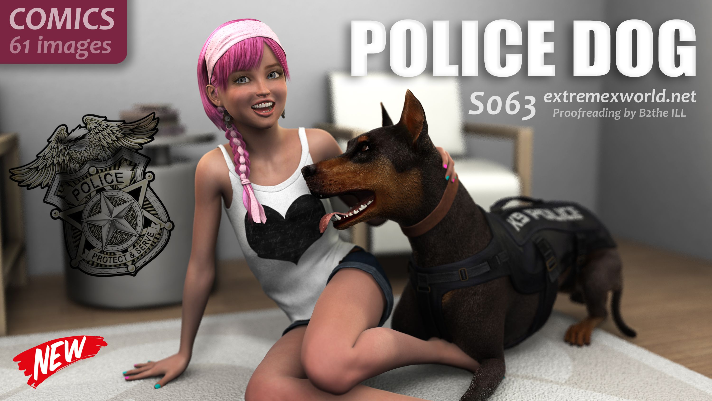 Police Dog [ExtremeXWorld] – Police Dog  | 3D Adult Porn Comics