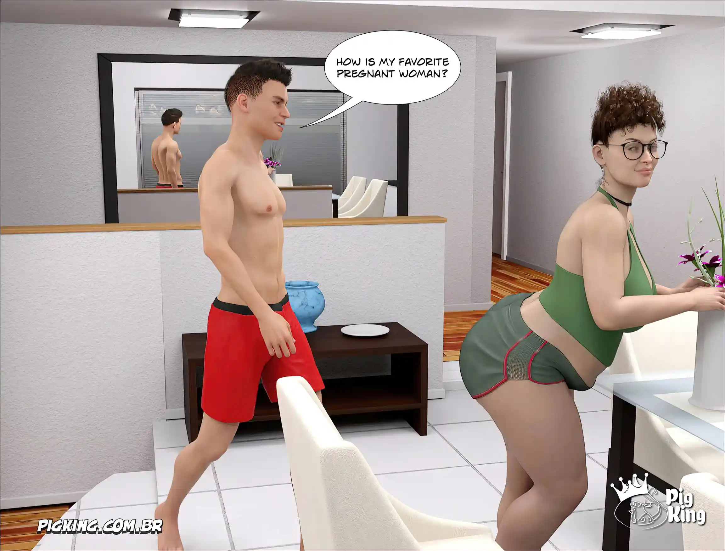 Pregnant Maite [CrazyDad3D] - 1. Pregnant Maite - Page 12