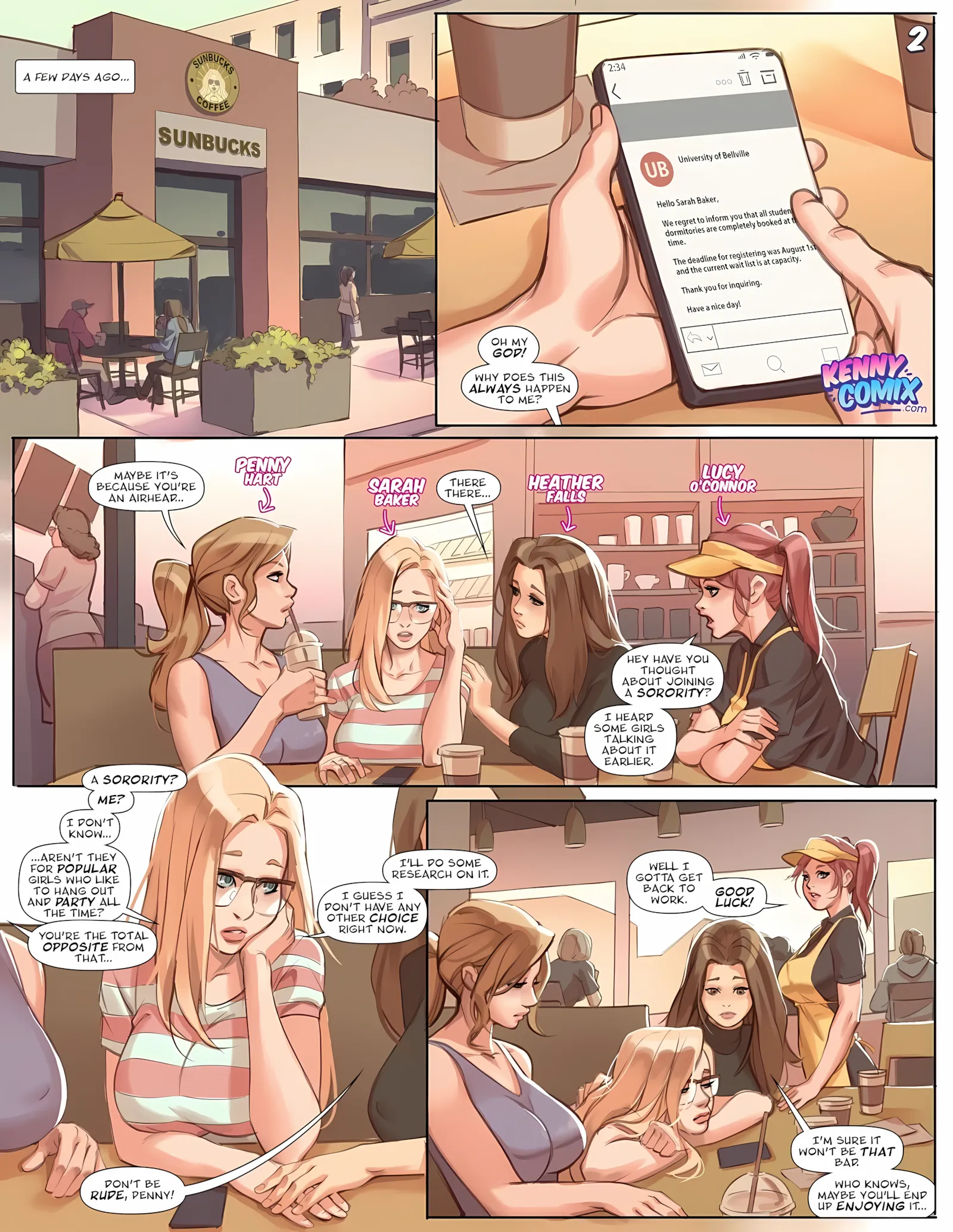 Naughty Sorority- The New Pledge [Kennycomix] - 1. Naughty Sorority- The New Pledge (Voidwave) - Page 3