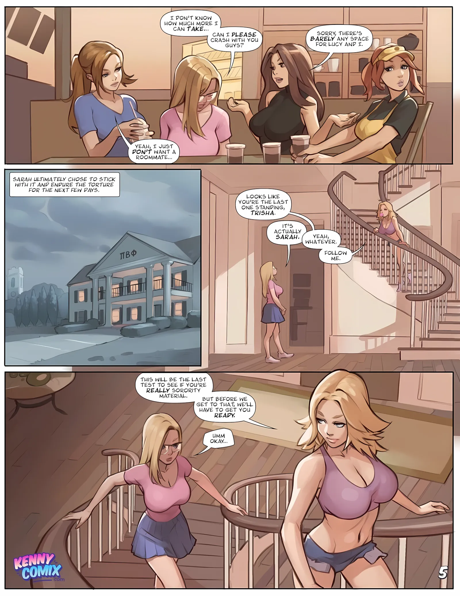 Naughty Sorority- The New Pledge [Kennycomix] - 1. Naughty Sorority- The New Pledge (Voidwave) - Page 6