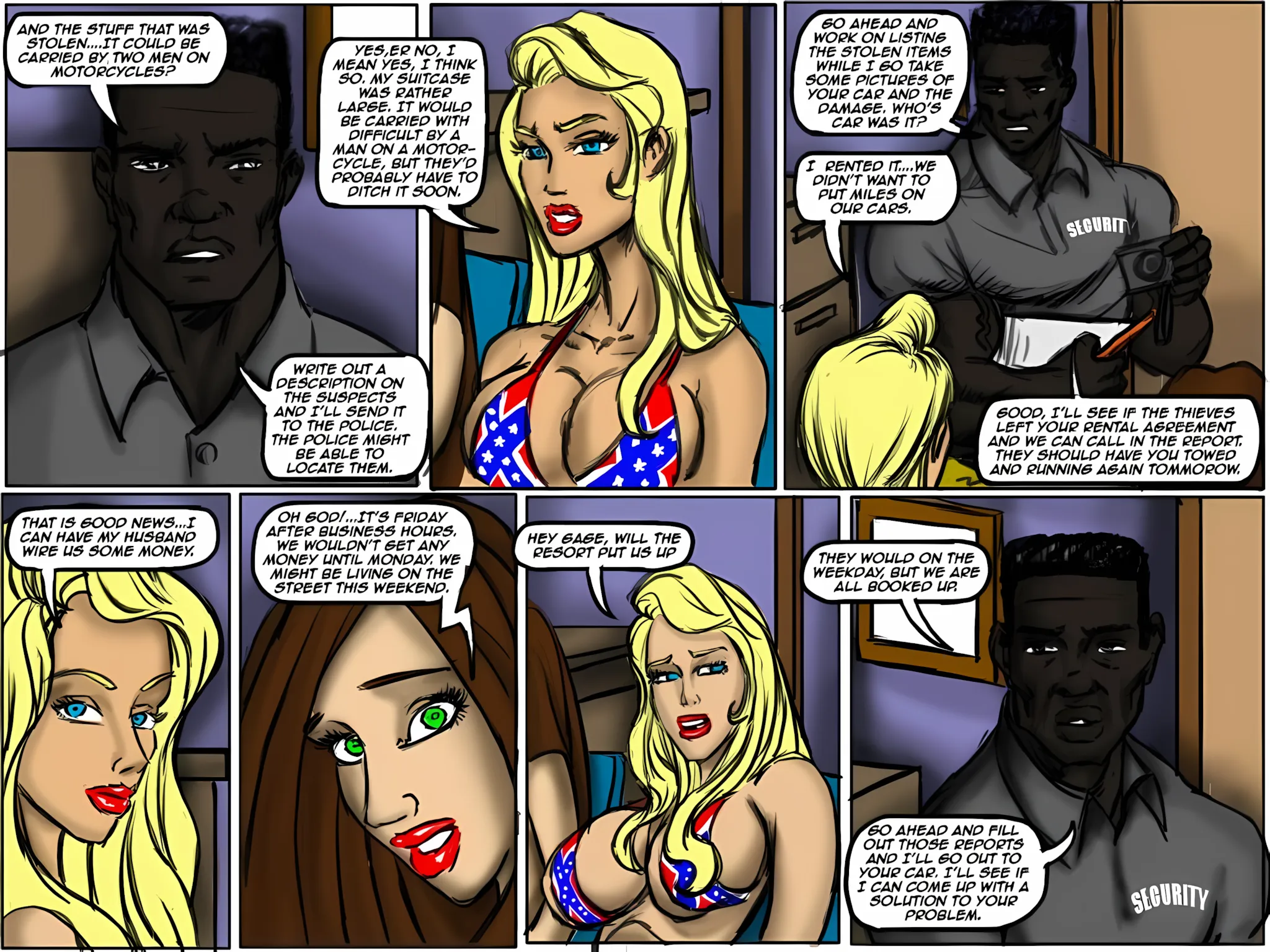 Flag Girls [IllustratedInterracial] - 1 . Flag Girls - Chapter 1 - Page 14