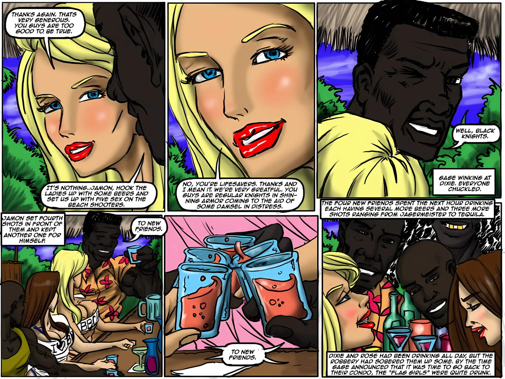 Flag Girls [IllustratedInterracial] - 1 . Flag Girls - Chapter 1 - Page 21