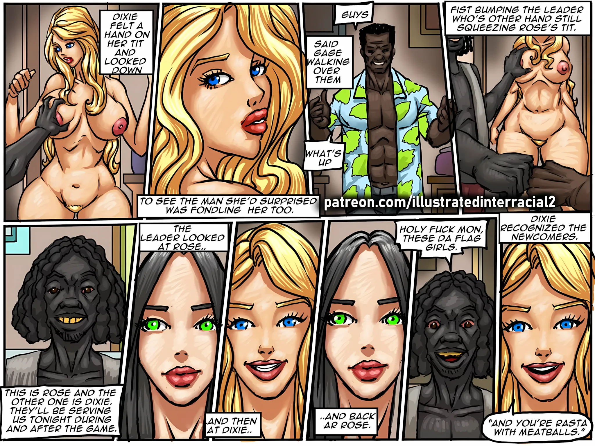 Flag Girls [IllustratedInterracial] - 1 . Flag Girls - Chapter 1 - Page 203