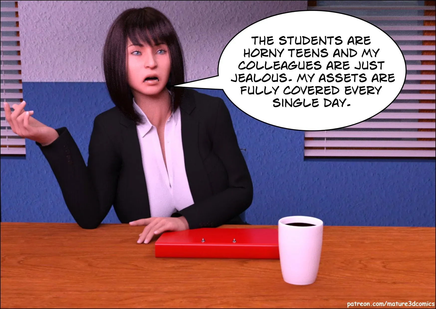 Sexy Teacher [Mature3DComics] - 1 . Sexy Teacher - Chapter 1 - Page 2