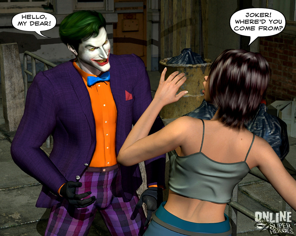 Joker bangs a hot babe in the alley [Online Superheroes] –  Joker bangs a hot babe in the alley  | 3D Adult Porn Comics