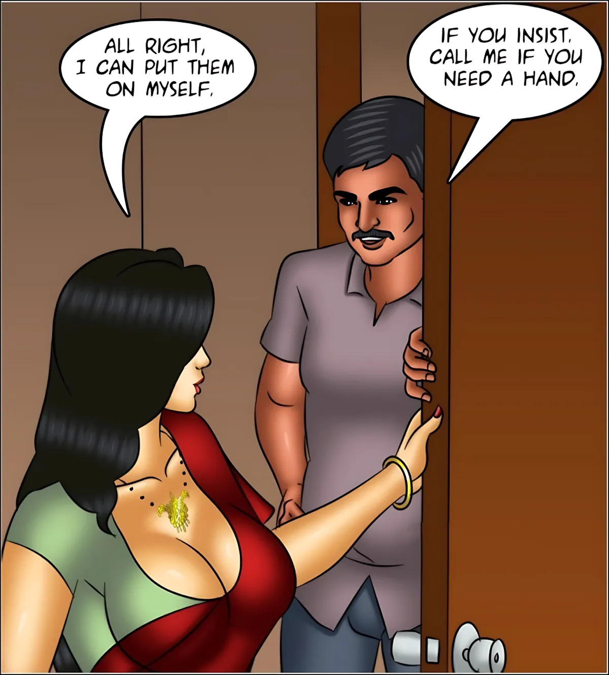 Savita Bhabhi 141-153 [Kirtu] - Savita Bhabhi Episode 150 - Vamika's Secret - Page 46