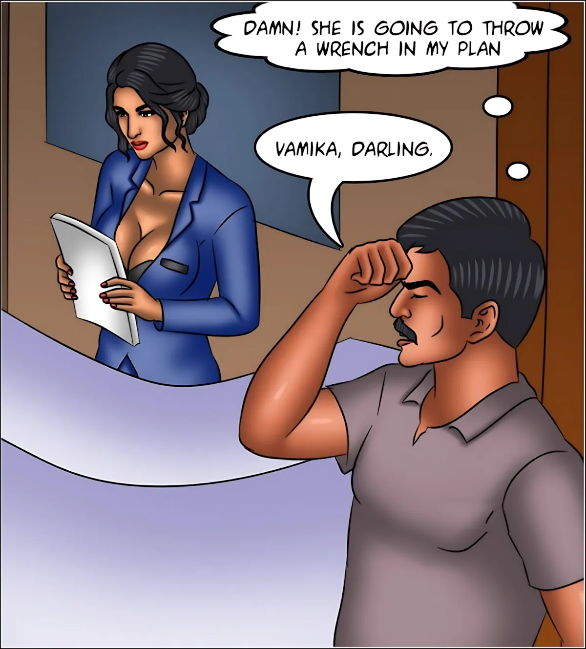 Savita Bhabhi 141-153 [Kirtu] - Savita Bhabhi Episode 150 - Vamika's Secret - Page 54