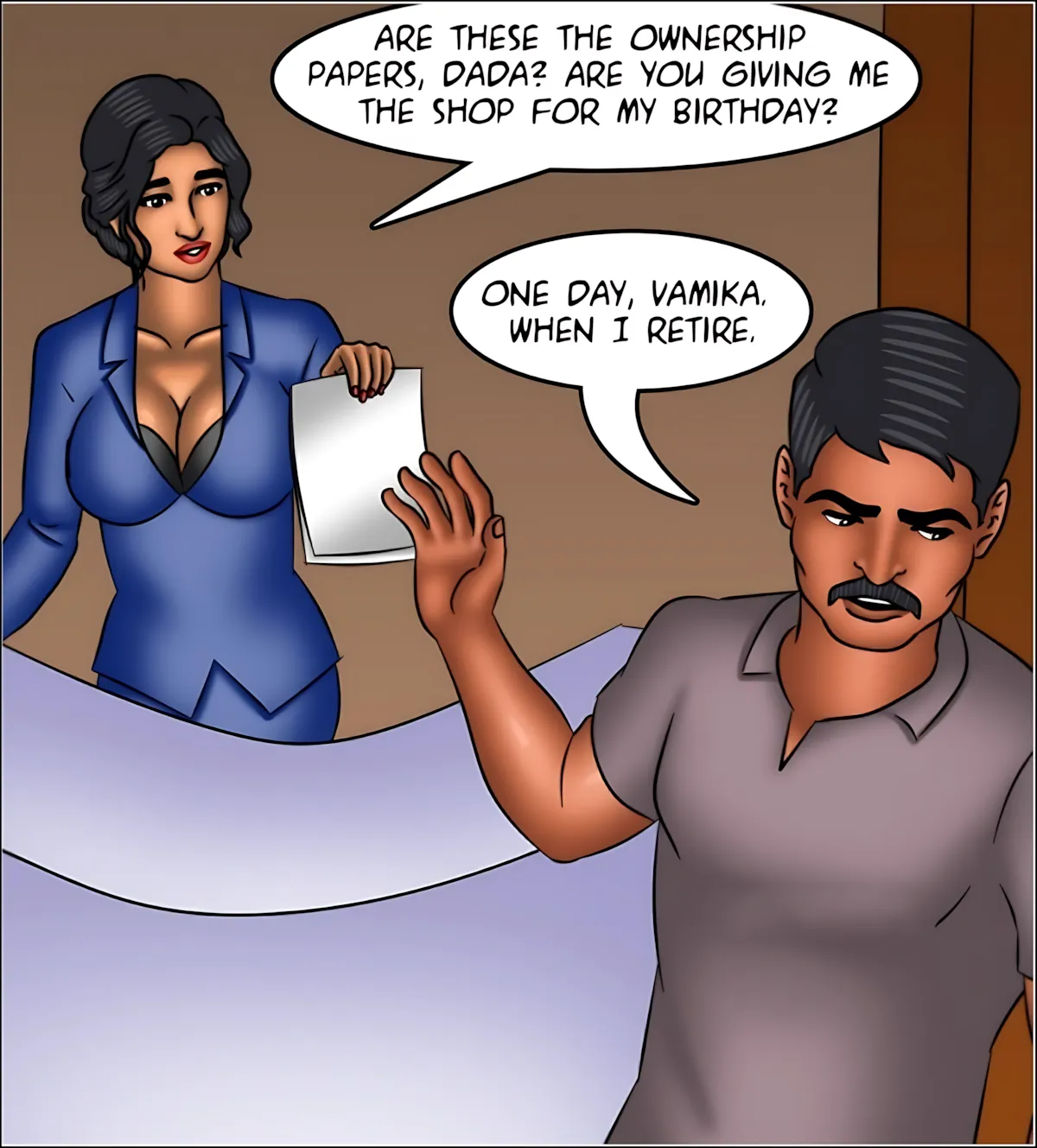Savita Bhabhi 141-153 [Kirtu] - Savita Bhabhi Episode 150 - Vamika's Secret - Page 56