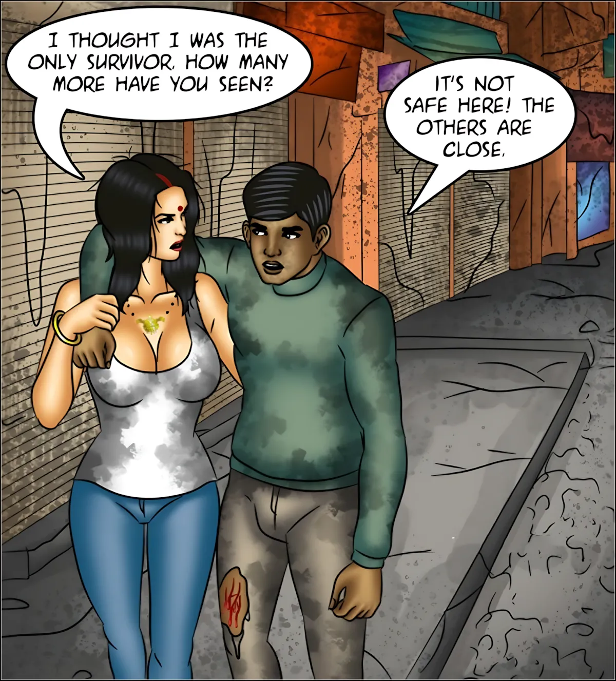 Savita Bhabhi 141-153 [Kirtu] - Savita Bhabhi Episode 151 - The Last Woman on Earth - Page 21