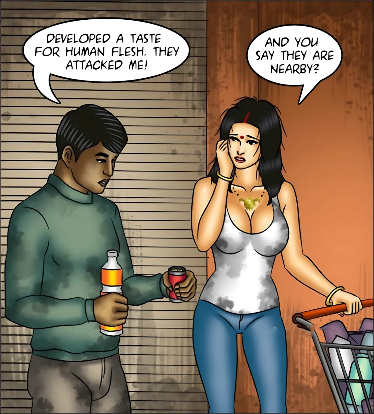Savita Bhabhi 141-153 [Kirtu] - Savita Bhabhi Episode 151 - The Last Woman on Earth - Page 23