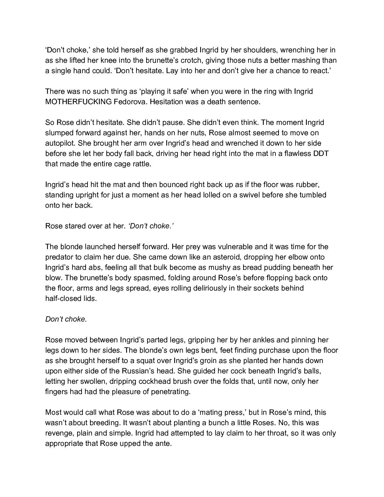 Outside Of The Ring [SquarePeg3D] - 20.5 . Outside Of The Ring - Room 217 - Text Only - Page 8