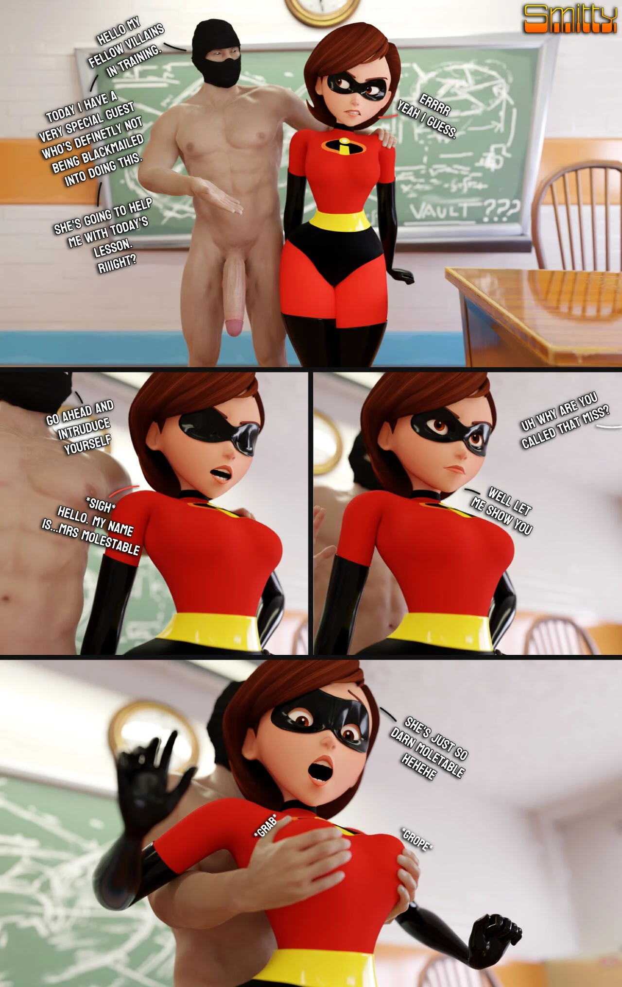 How to defeat a Heroine, with Elastigirl [Smitty] - 1. How to defeat a Heroine, with Elastigirl - Page 2