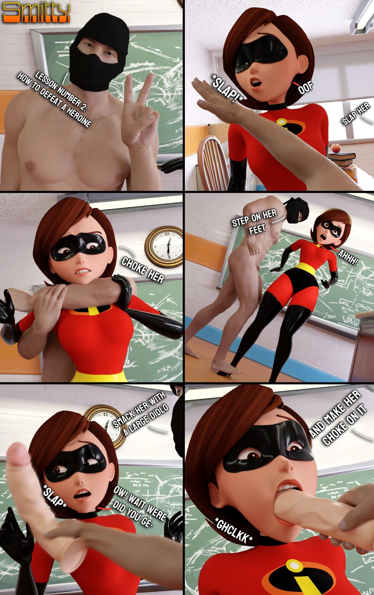 How to defeat a Heroine, with Elastigirl [Smitty] - 1. How to defeat a Heroine, with Elastigirl - Page 5