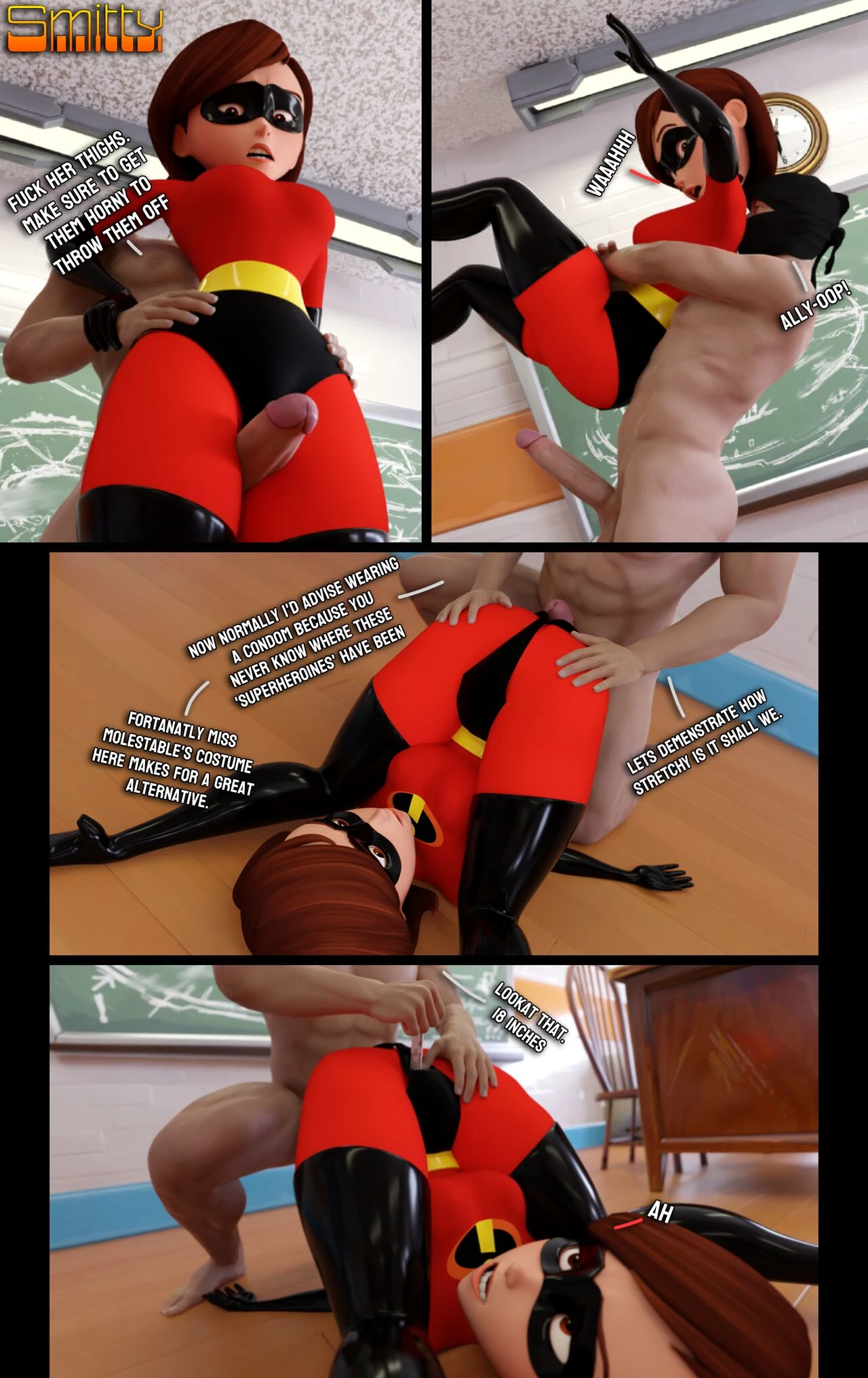 How to defeat a Heroine, with Elastigirl [Smitty] - 1. How to defeat a Heroine, with Elastigirl - Page 6