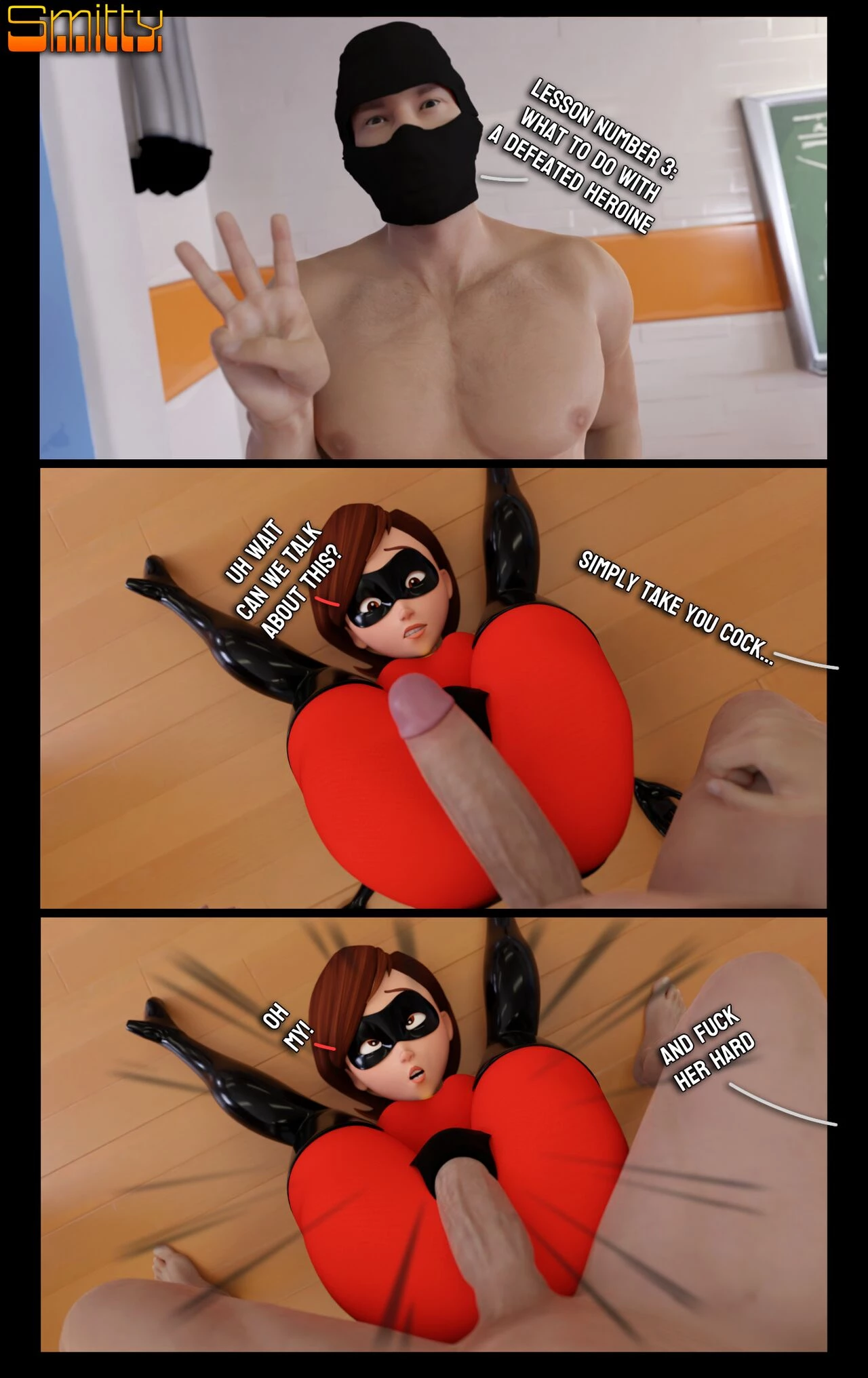 How to defeat a Heroine, with Elastigirl [Smitty] - 1. How to defeat a Heroine, with Elastigirl - Page 7